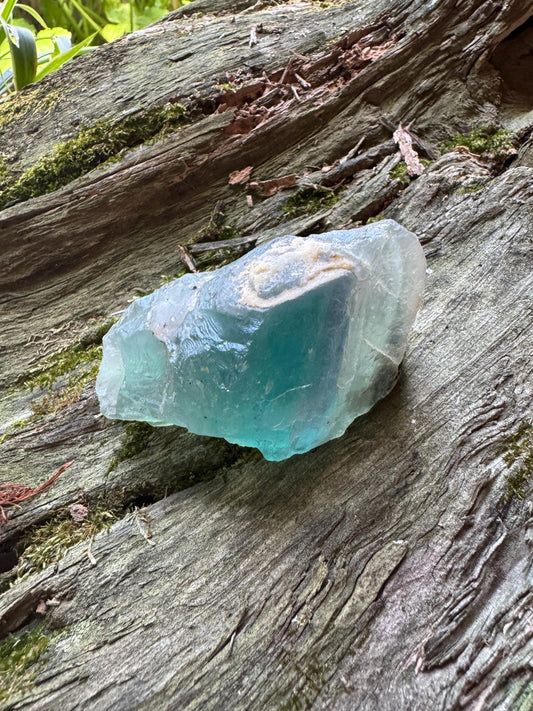 Small Raw Rainbow Fluorite Display Piece 295g From Mexico, Specimen