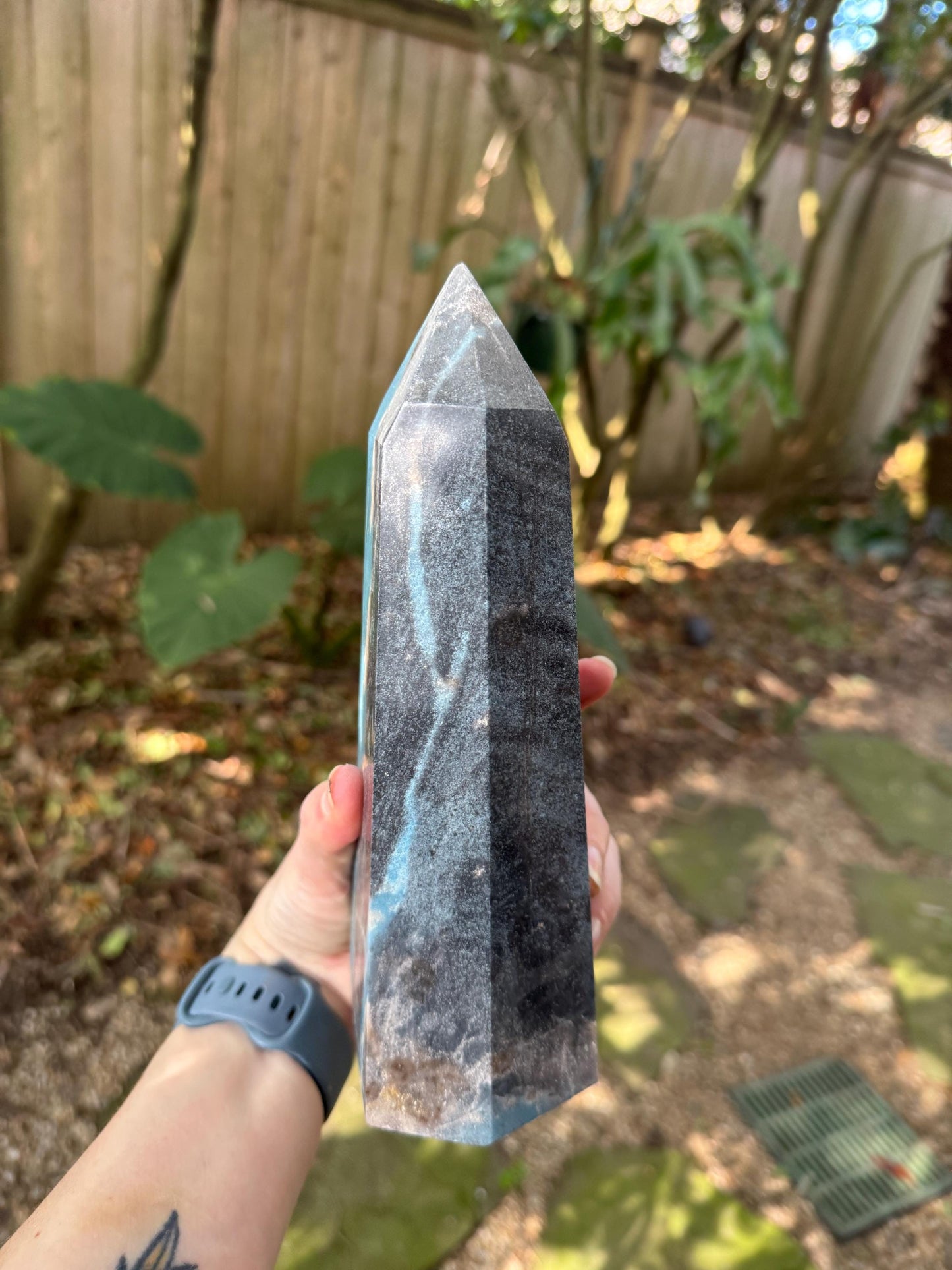 Large Trolleite with Lazulite Polished Point From Brazil 1800g 3lbs 15.5oz Specimen Crystal Mineral