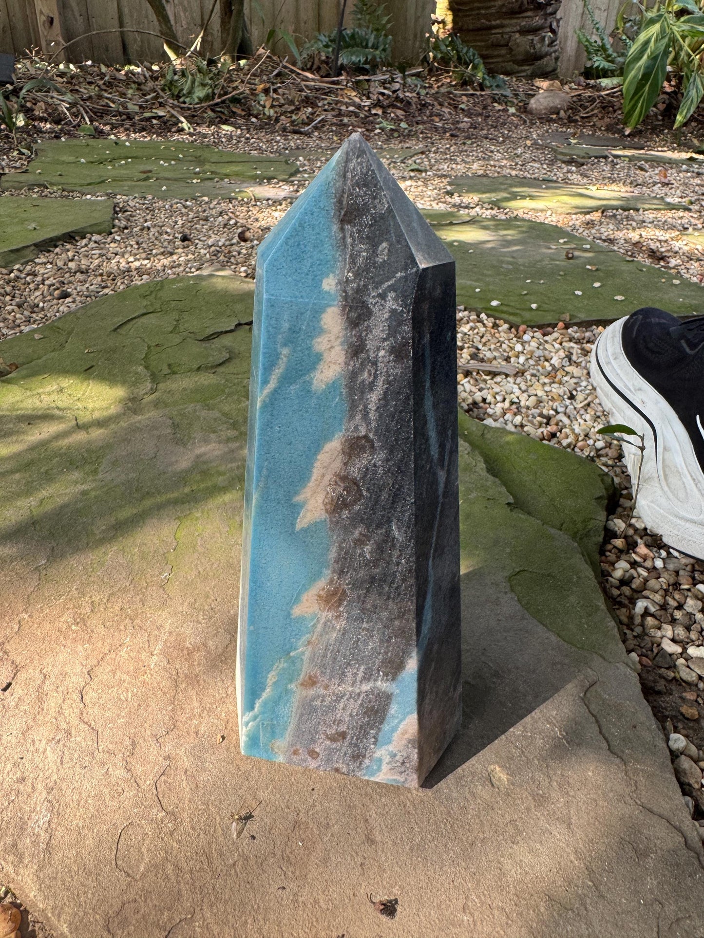 Large Trolleite with Lazulite Polished Point From Brazil 1800g 3lbs 15.5oz Specimen Crystal Mineral