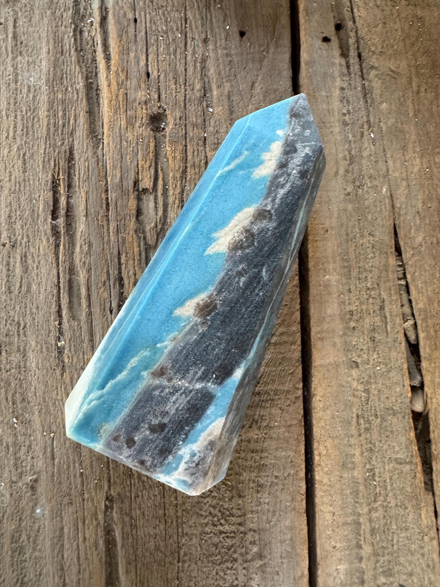 Large Trolleite with Lazulite Polished Point From Brazil 1800g 3lbs 15.5oz Specimen Crystal Mineral