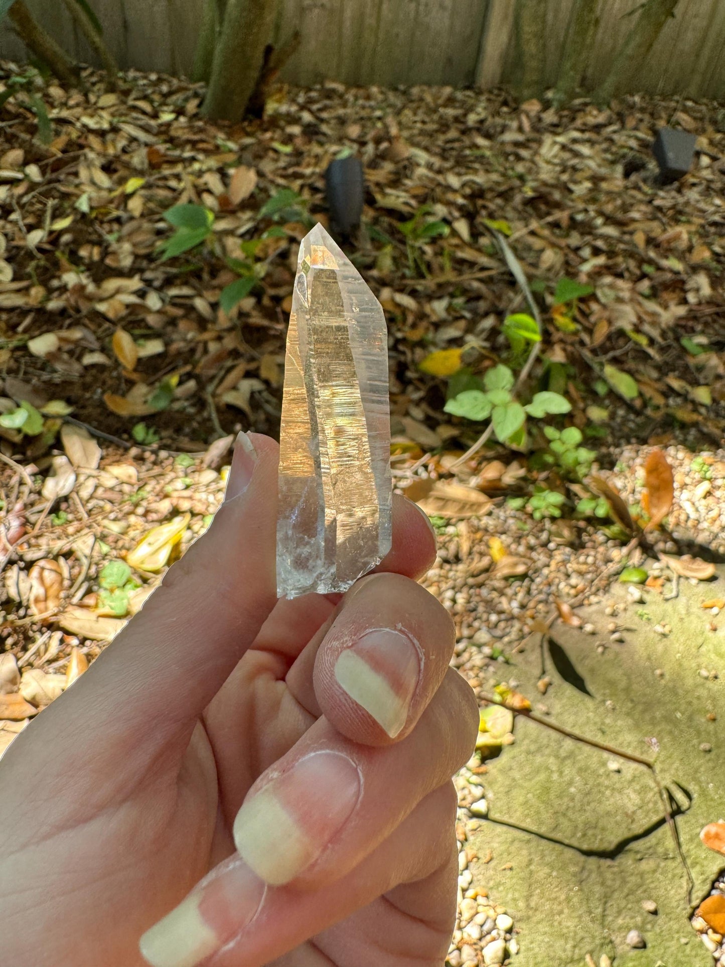 Stunning Columbian Lemurian Optical Quartz Point 32g Specimen