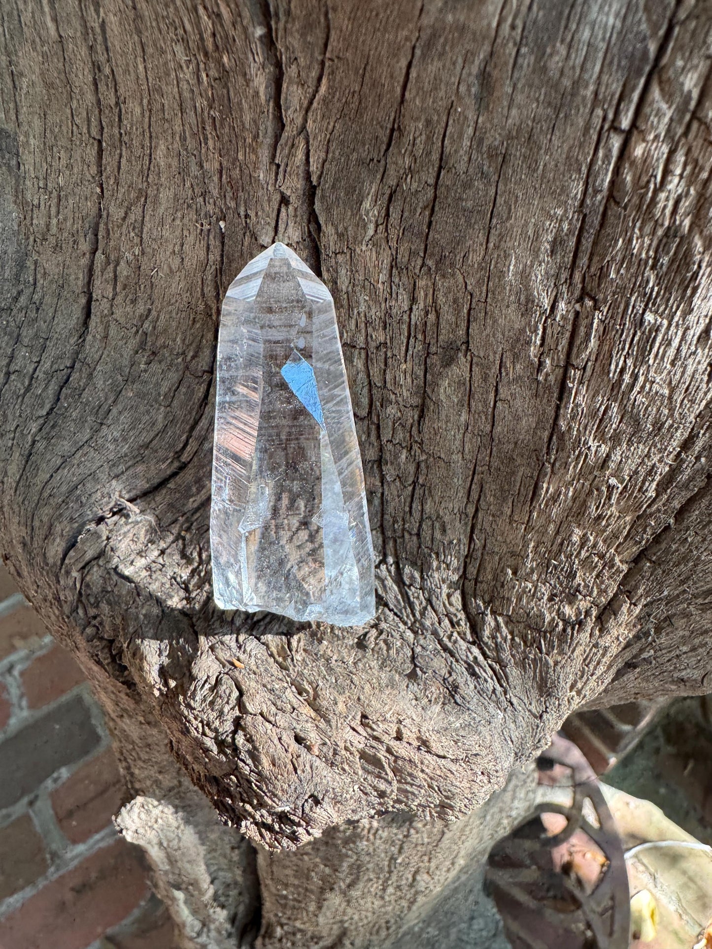 Stunning Columbian Lemurian Optical Quartz Point 32g Specimen