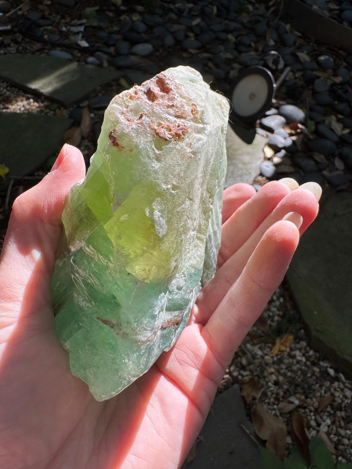 Blue-Green Calcite Specimen: 624g Mexican Mineral Crystal