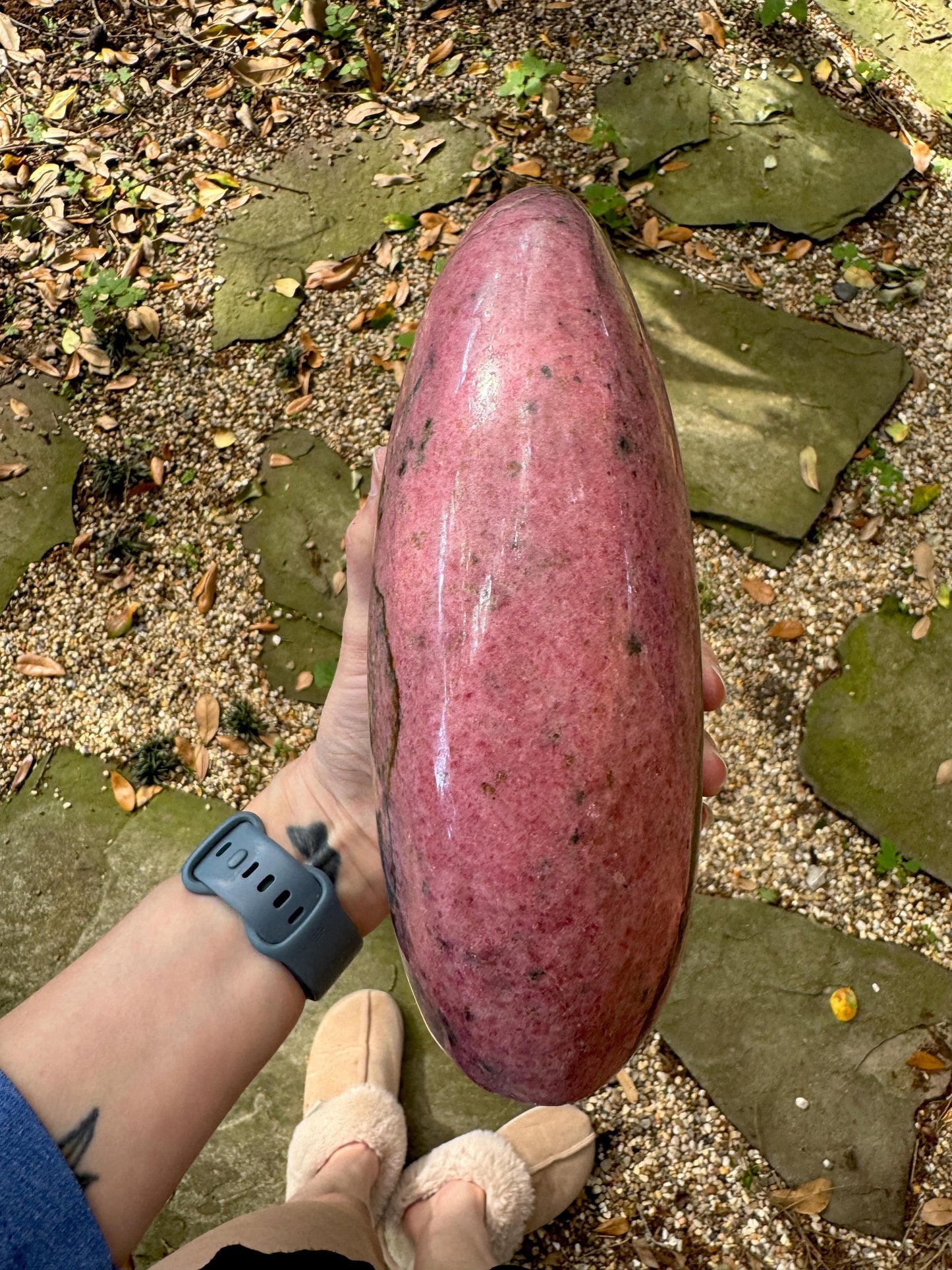 Polished Rhodonite Freeform Specimen 4072g 8lbs 15.7oz From Madagascar Mineral Crystal