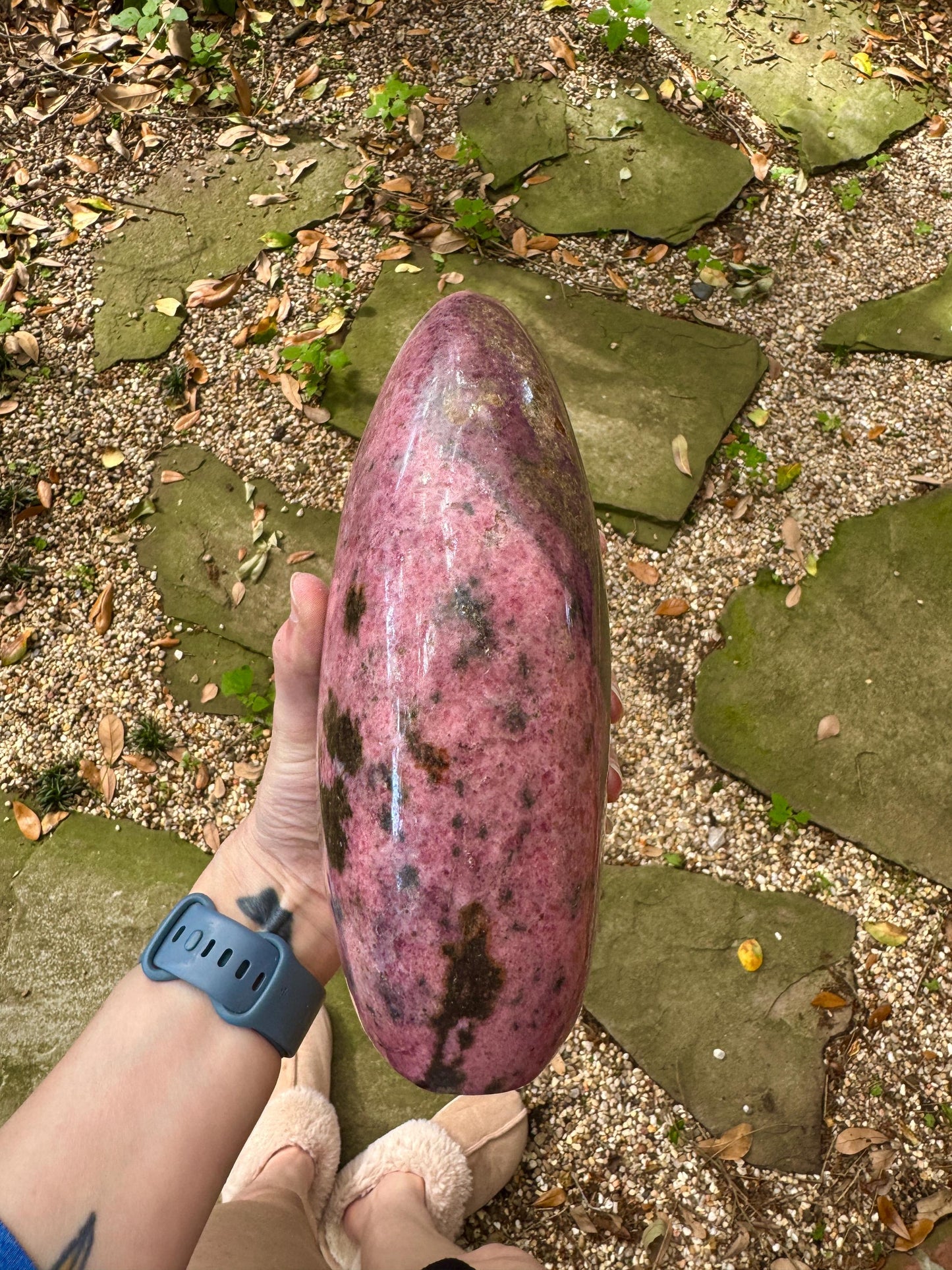 Polished Rhodonite Freeform Specimen 4072g 8lbs 15.7oz From Madagascar Mineral Crystal