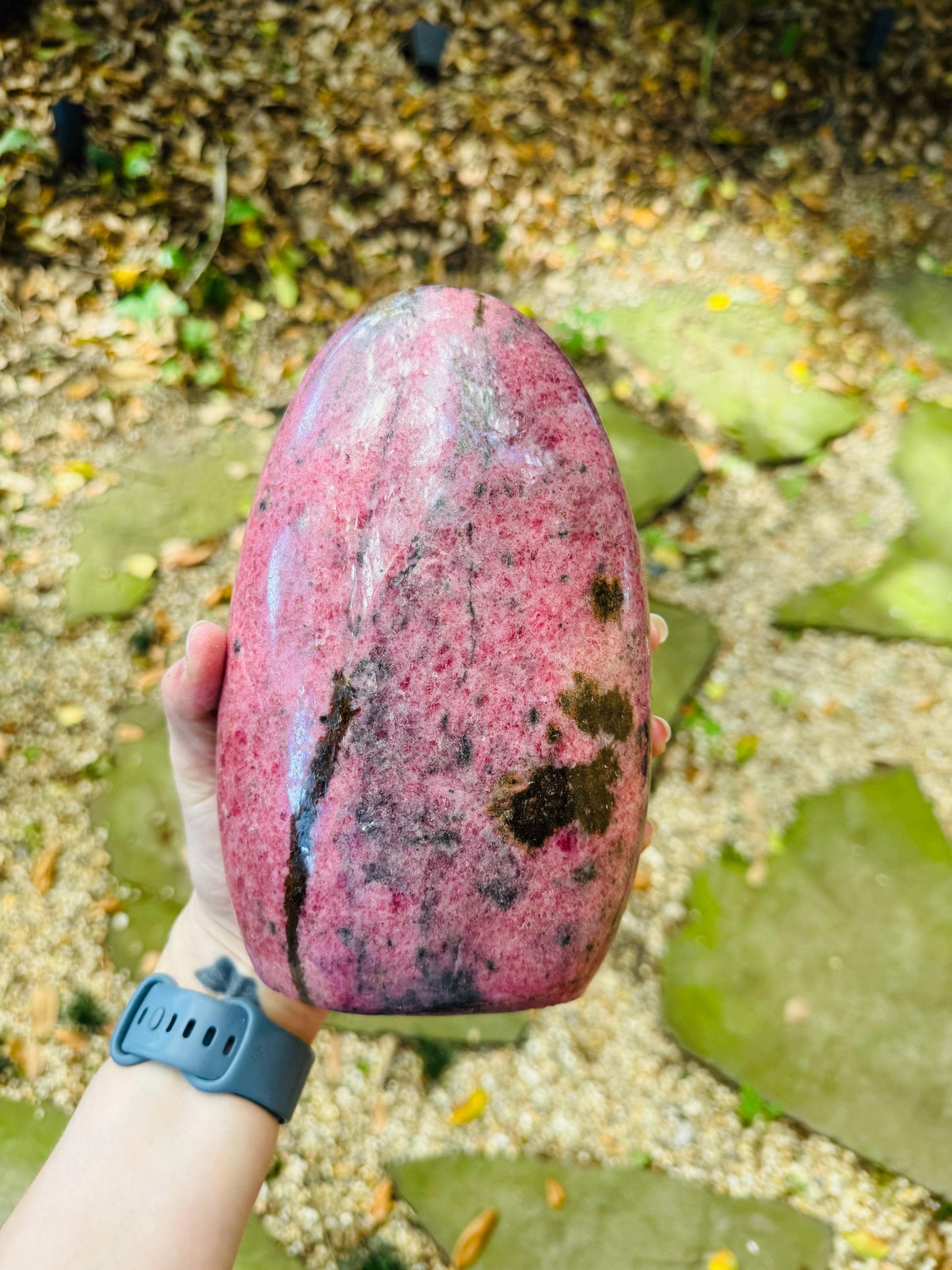 Polished Rhodonite Freeform Specimen 4072g 8lbs 15.7oz From Madagascar Mineral Crystal