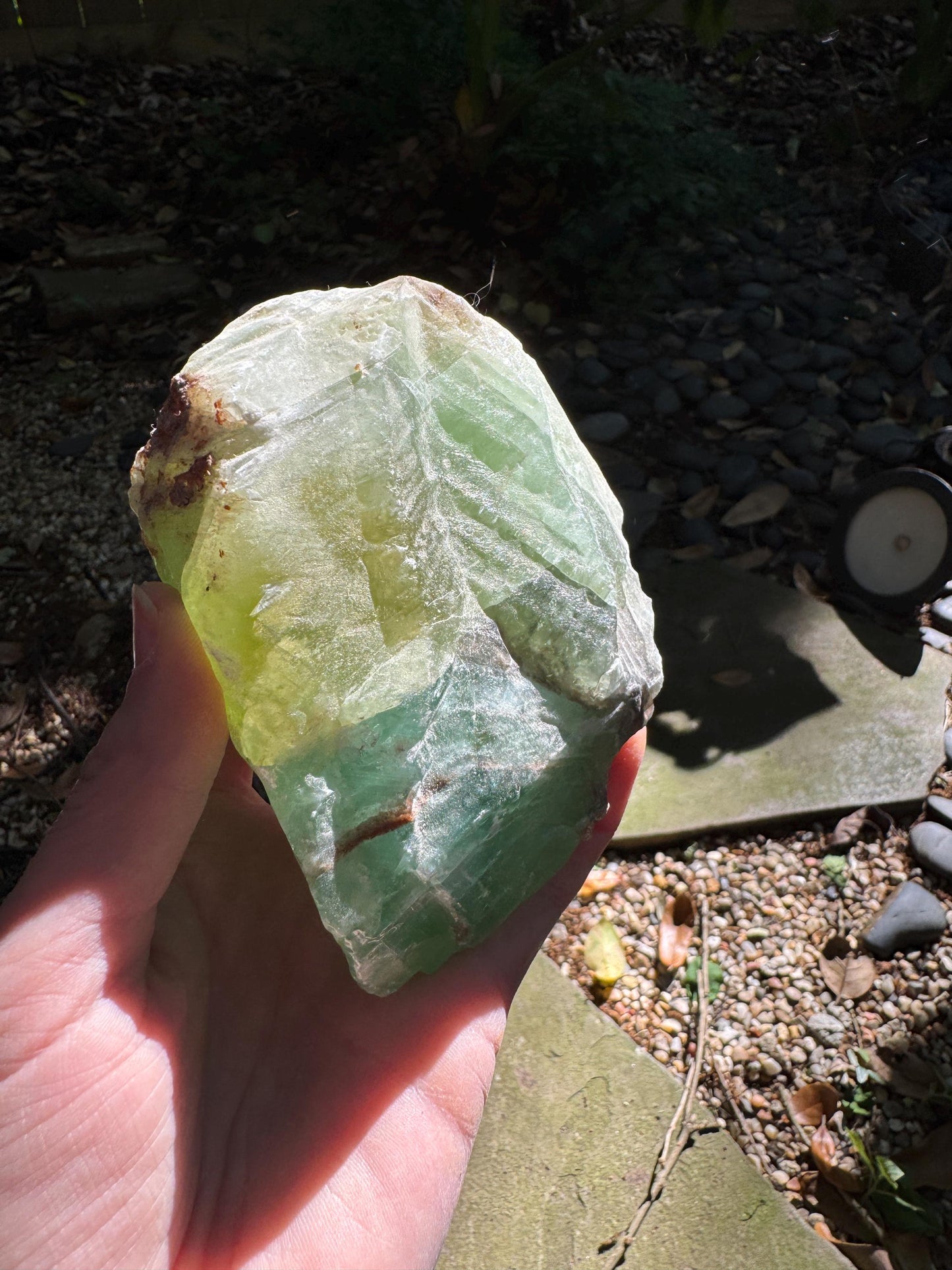 Blue-Green Calcite Specimen: 624g Mexican Mineral Crystal