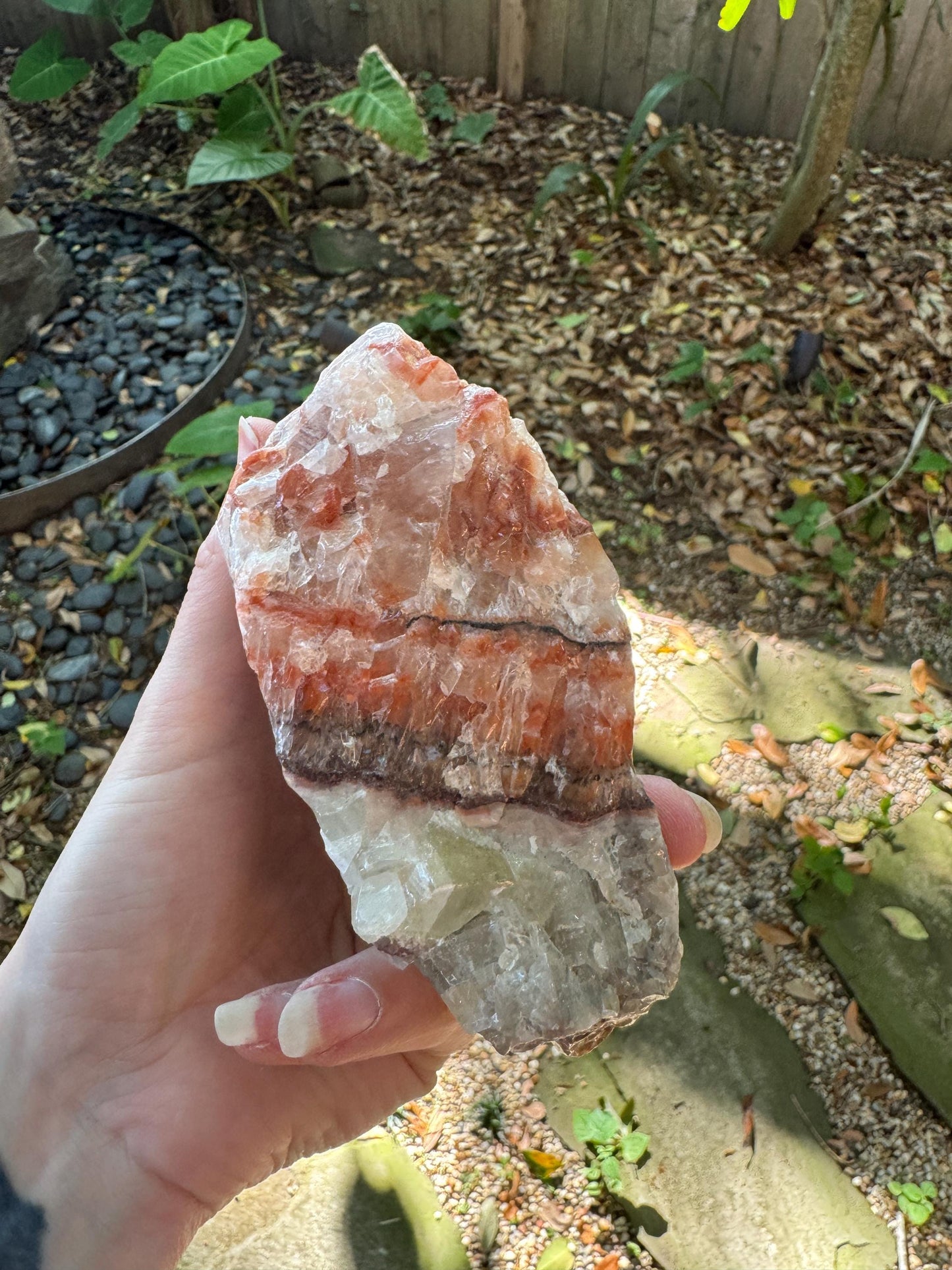 Stunning Tri-Color Calcite Display Specimen from Mexico, 508g 1lb 2oz Raw Crystal