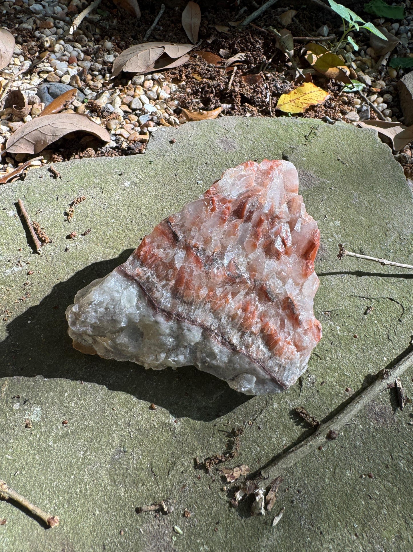 Stunning Tri-Color Calcite Display Specimen from Mexico, 508g 1lb 2oz Raw Crystal