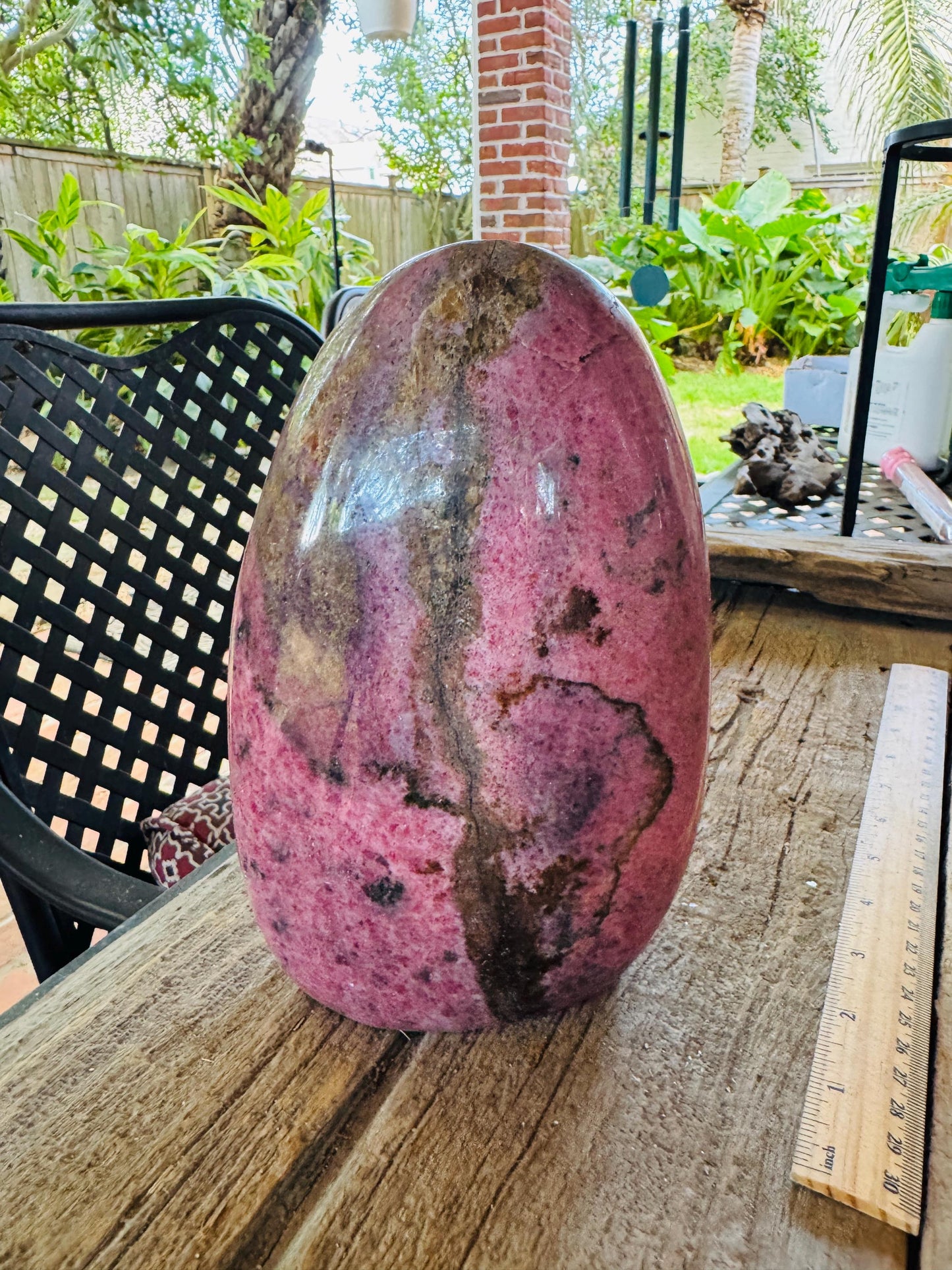 Polished Rhodonite Freeform Specimen 4072g 8lbs 15.7oz From Madagascar Mineral Crystal