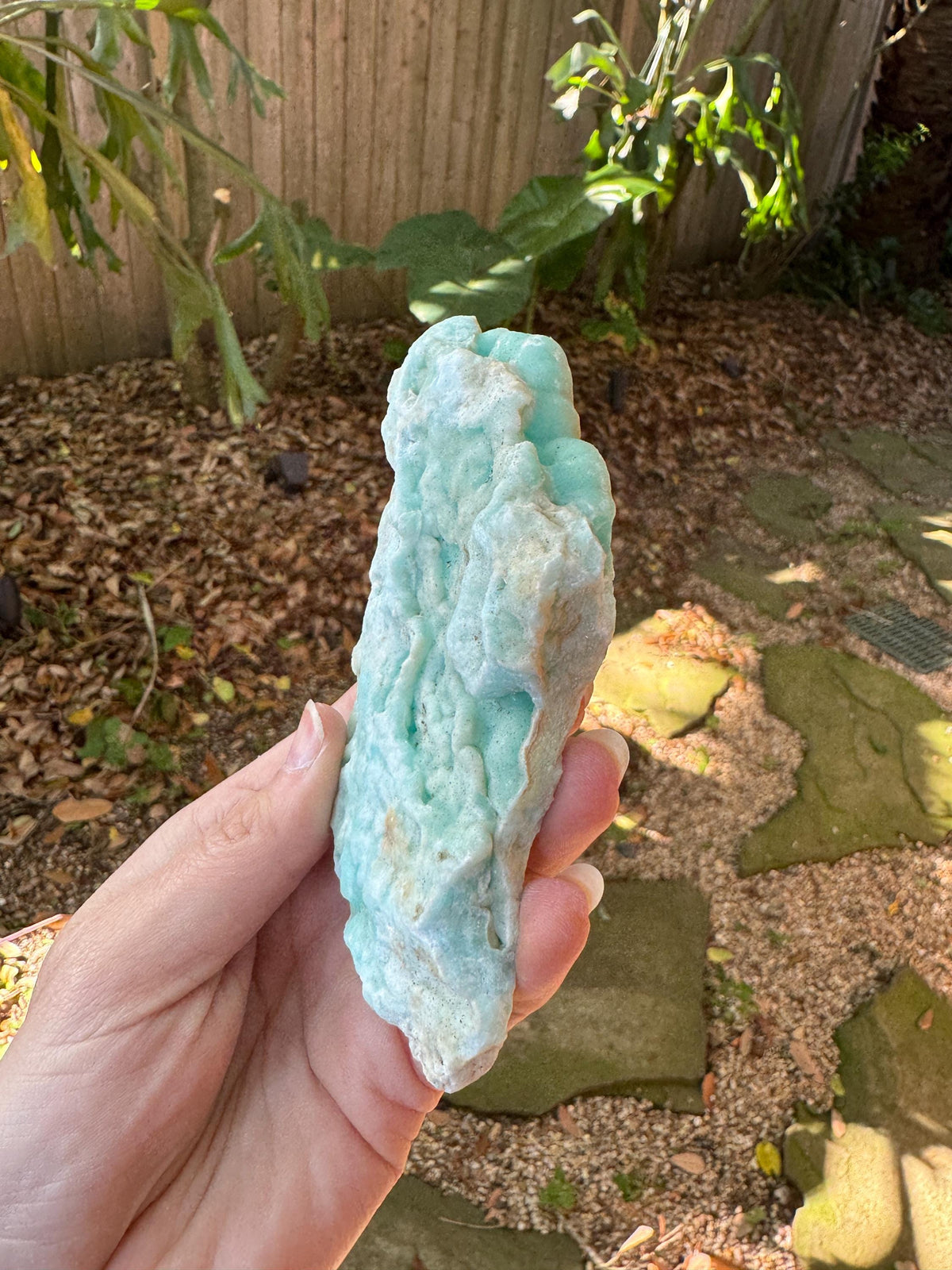 Raw Blue Aragonite Specimen From Afghanistan 216.9g Crystal Mineral