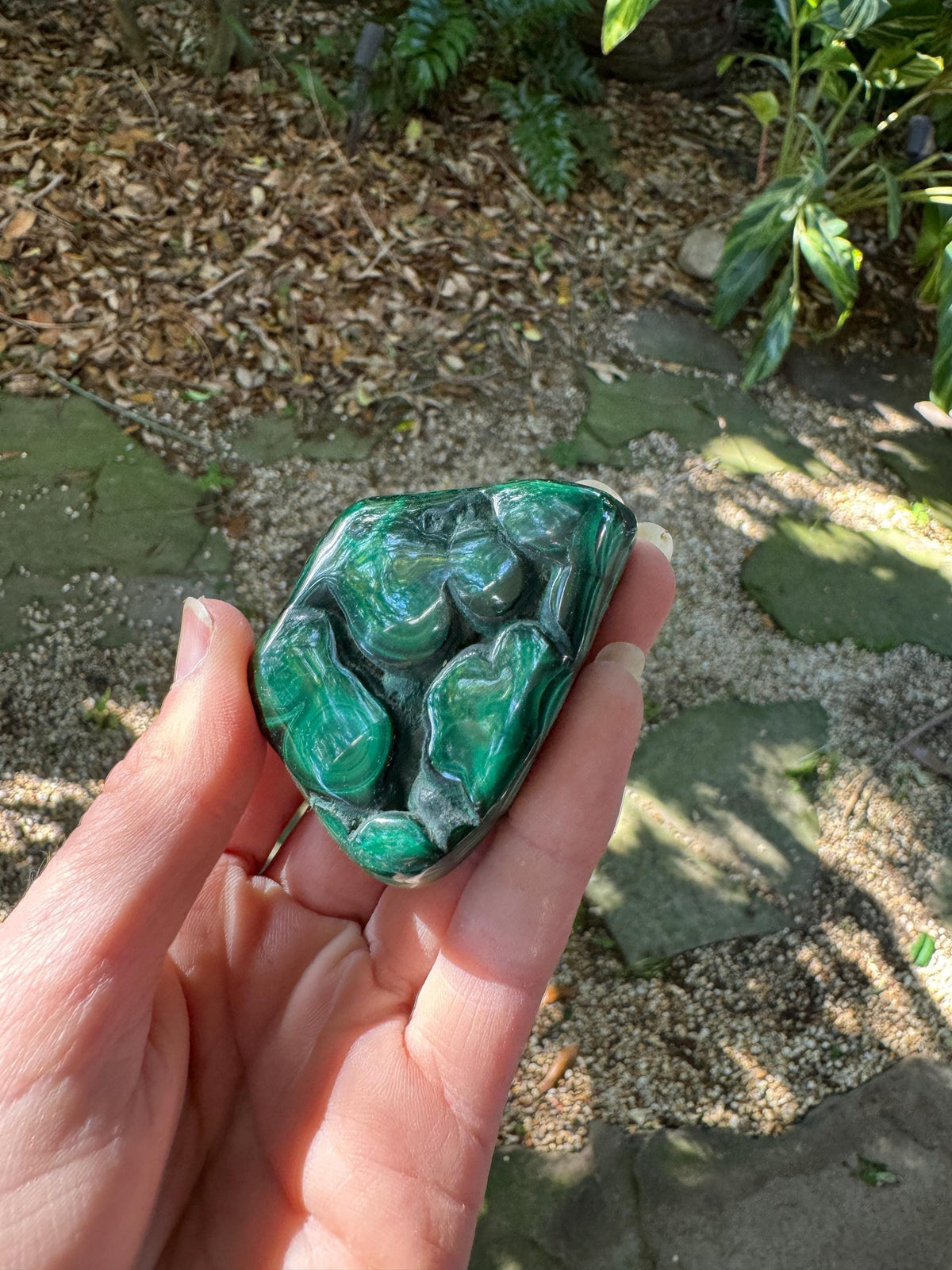 Polished Malachite Specimen: Congo Mineral Display 115.5g Crystal Collector