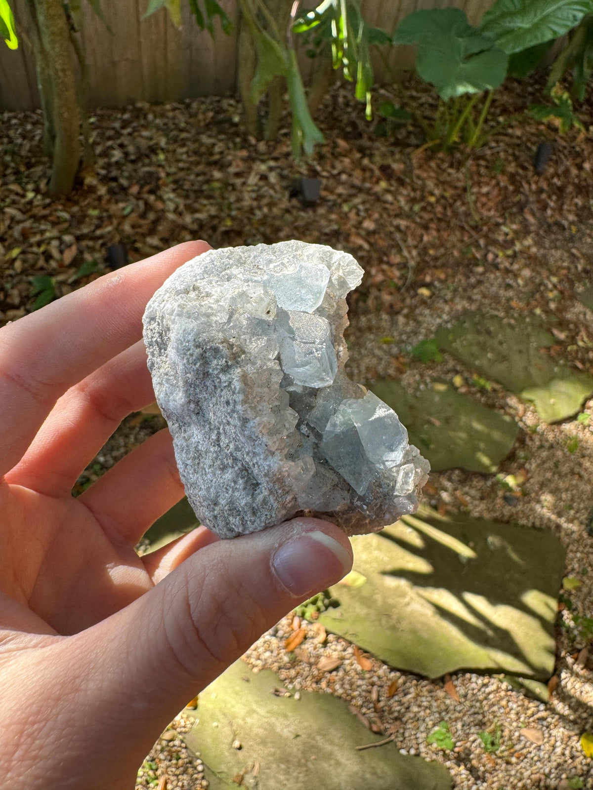 Sparkly Blue Celestine/Celestite Geode 198g Specimen, Madagascar Mineral Crystal