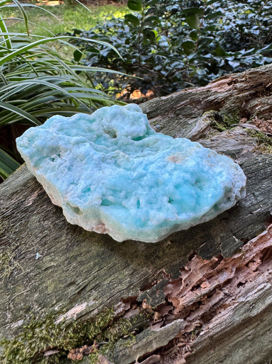 Raw Blue Aragonite Specimen From Afghanistan 216.9g Crystal Mineral