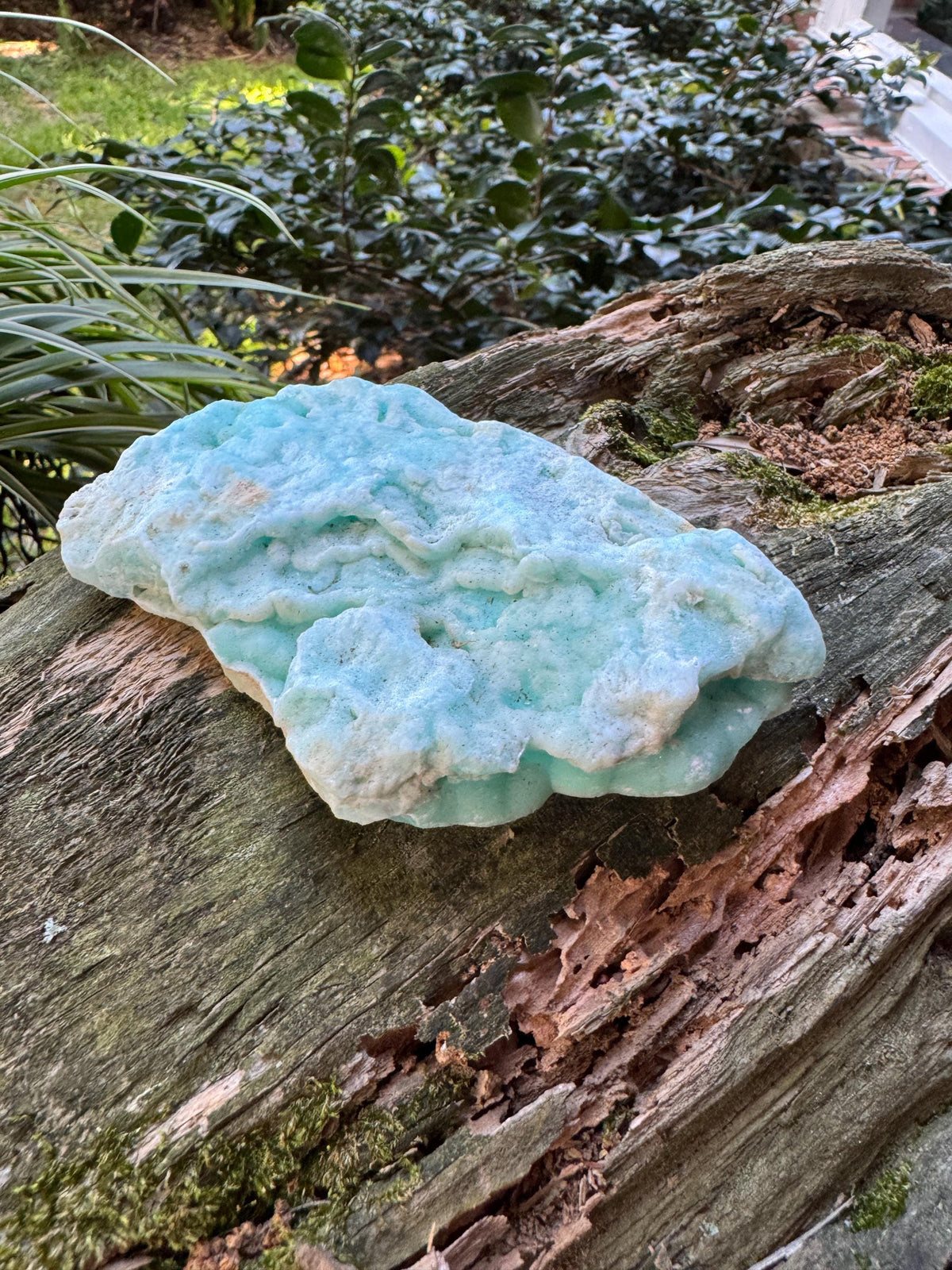 Raw Blue Aragonite Specimen From Afghanistan 216.9g Crystal Mineral
