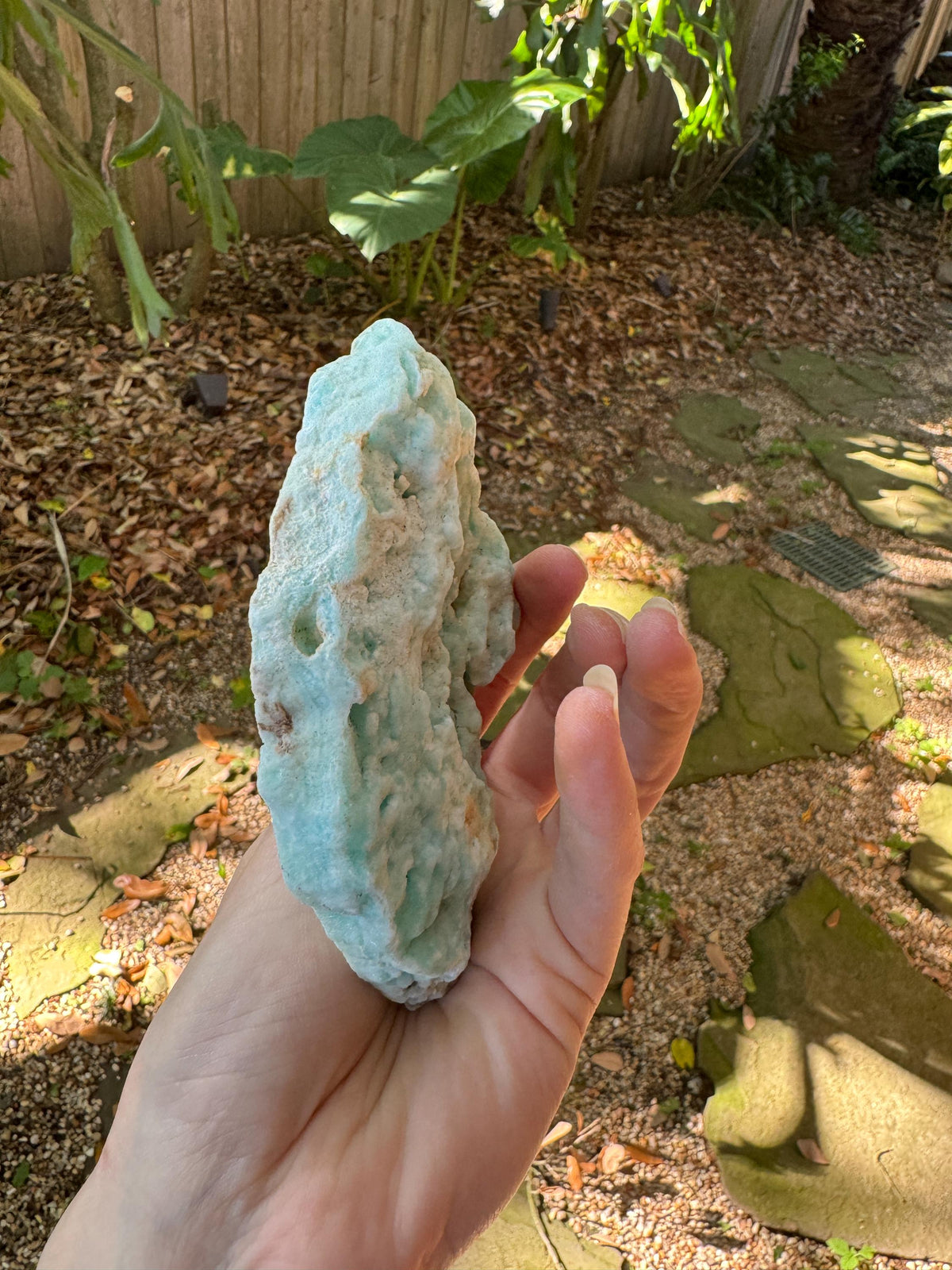 Raw Blue Aragonite Specimen From Afghanistan 216.9g Crystal Mineral