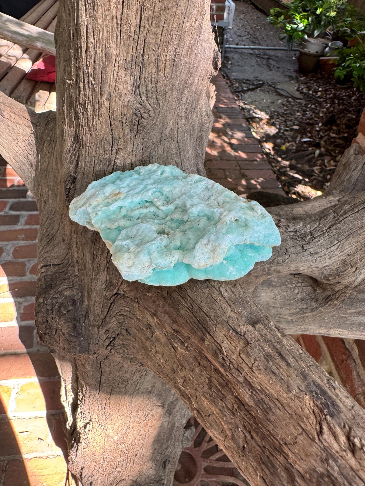 Raw Blue Aragonite Specimen From Afghanistan 216.9g Crystal Mineral