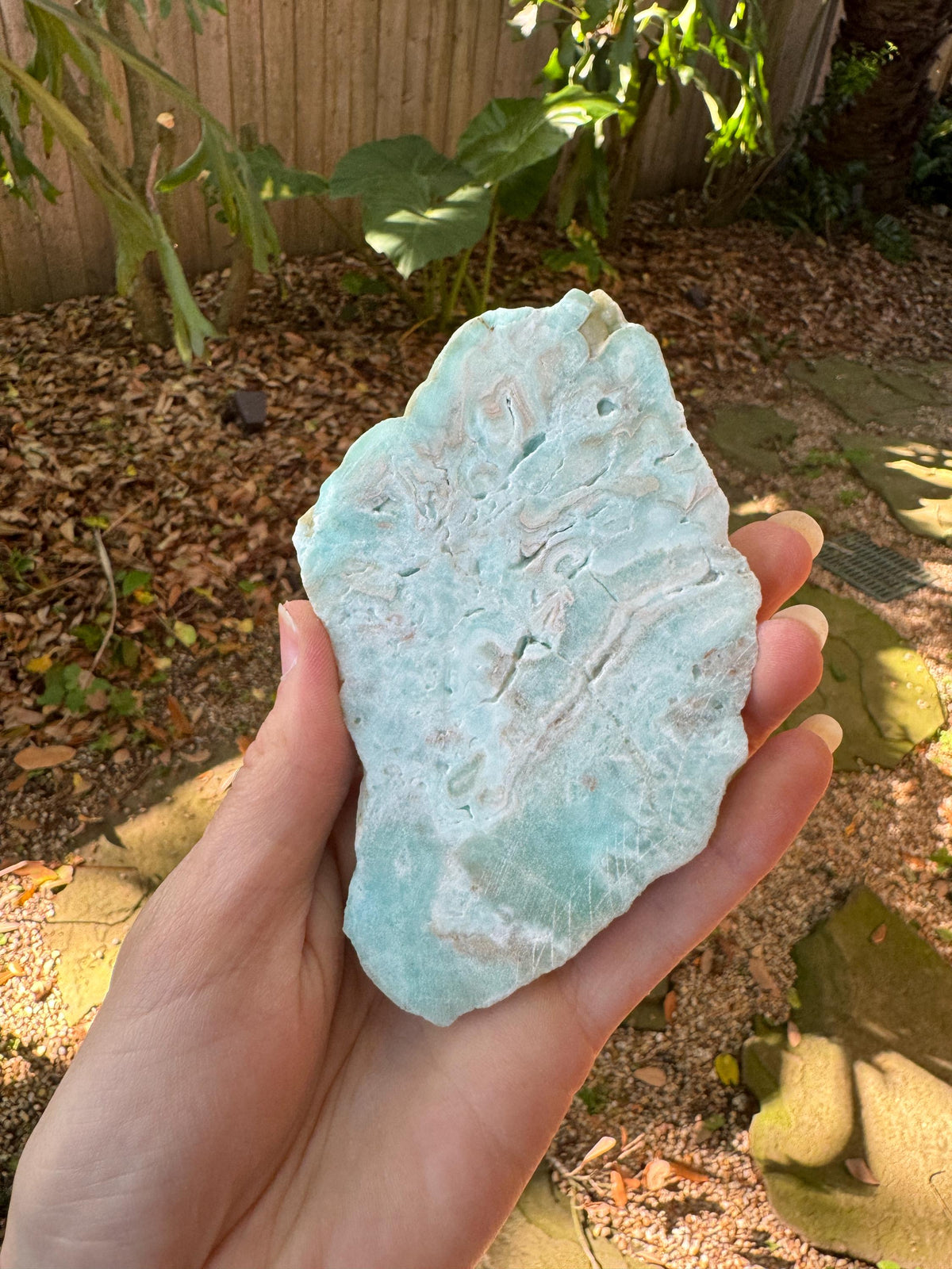Raw Blue Aragonite Specimen From Afghanistan 216.9g Crystal Mineral