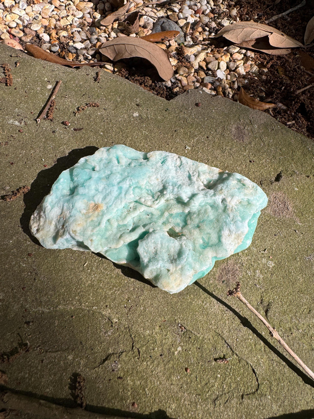 Raw Blue Aragonite Specimen From Afghanistan 216.9g Crystal Mineral