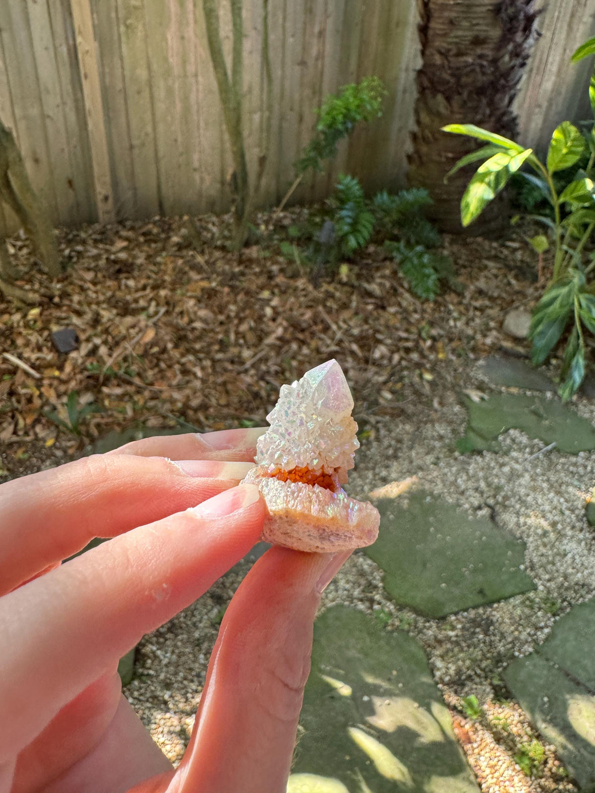 Rainbow Angel Aura Spirit Quartz Point Specimen 20.4g From Mpumalanga South Africa Mineral Crystal