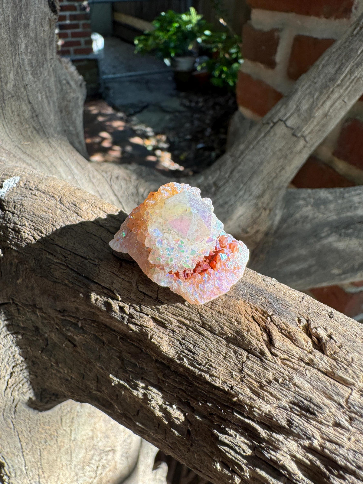 Rainbow Angel Aura Spirit Quartz Point Specimen 20.4g From Mpumalanga South Africa Mineral Crystal