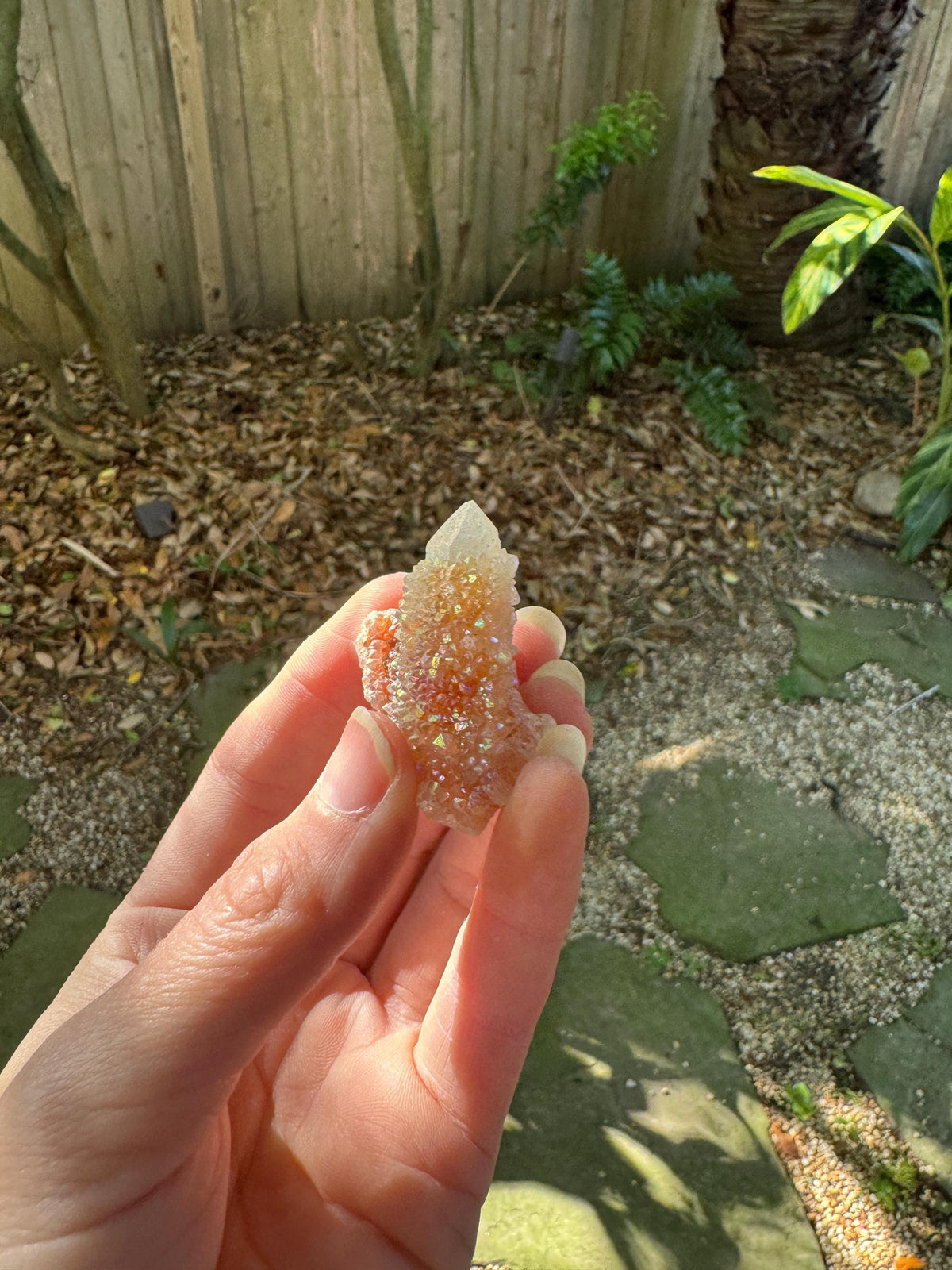 Rainbow Angel Aura Spirit Quartz Point Specimen 20.4g From Mpumalanga South Africa Mineral Crystal