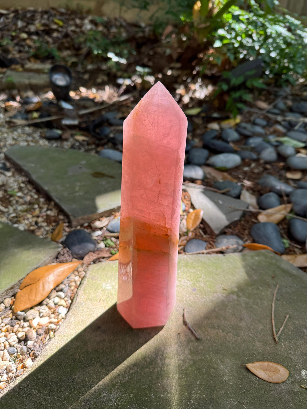 Polished Rose Quartz Tower, From Madagascar, 1180g 2lb 9.7oz Crystal, Specimen Mineral