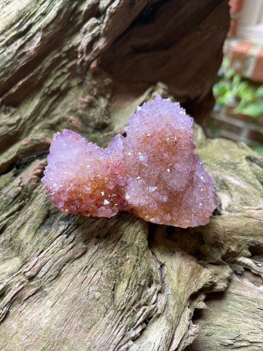 Amethyst w/Hematite Spirit Quartz Point Specimen 111.3g  From Mpumalanga South Africa