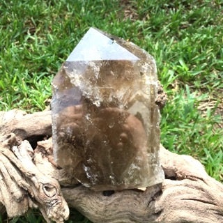 Smokey Citrine Brazilian Quartz With Tourmaline Half Polished 1710g 2lb 12.4oz Minas Gerais