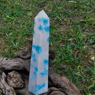 Rare Trolleite with Lazulite Polished Point From Brazil 1170g Specimen