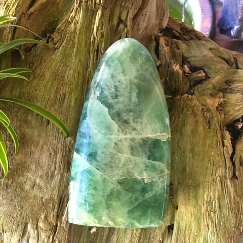 Large Polished Green Teal and Purple Fluorite Free Form Display From Madagascar 5lb 13.4oz 2650g