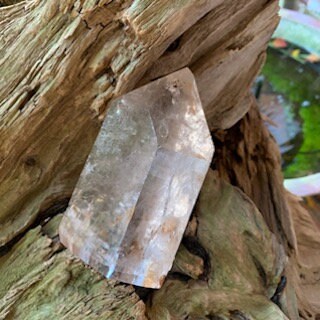 Stunning 505g Brazilian Half Polished Laser Diamantina Included Quartz Polished Point Specimen