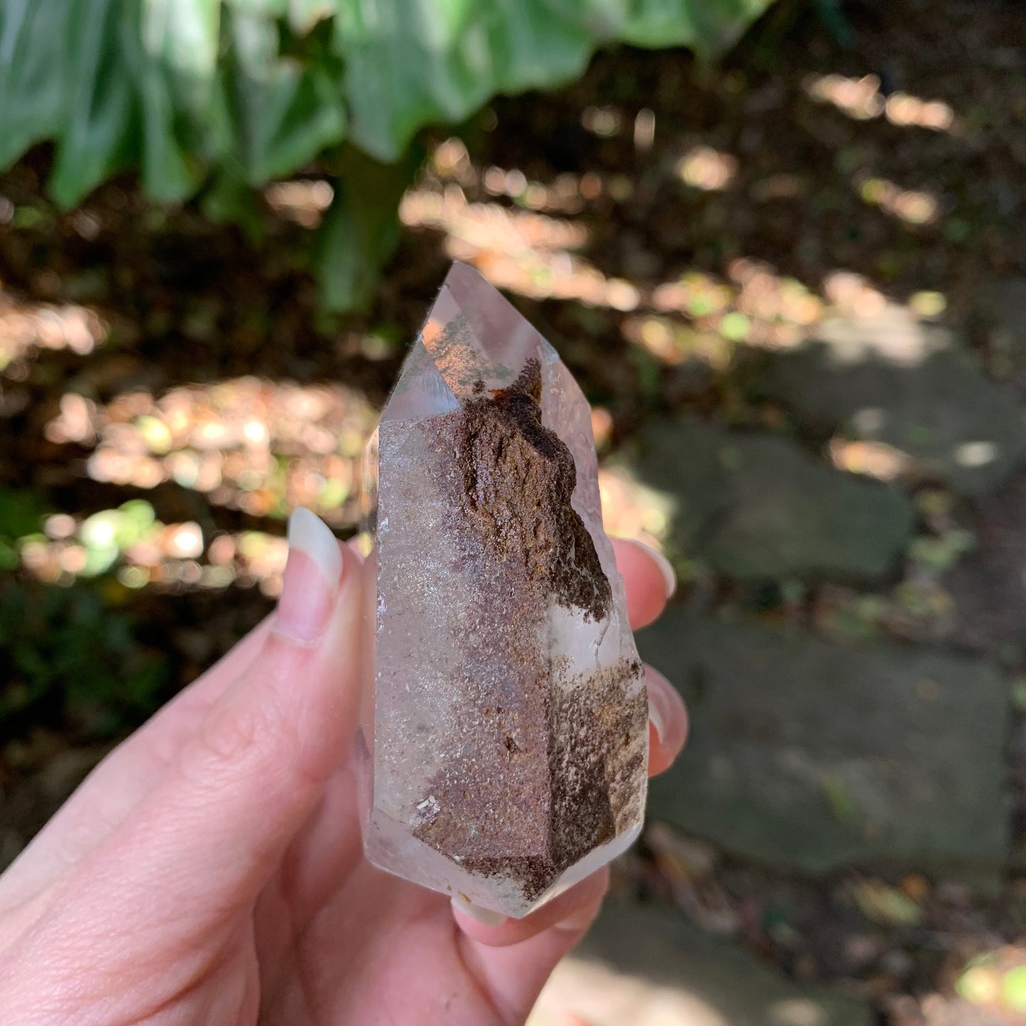 Polished 211.6g Garden/Senic Quartz Point Metaphysical and Healing Properties, Pagan, Wicca