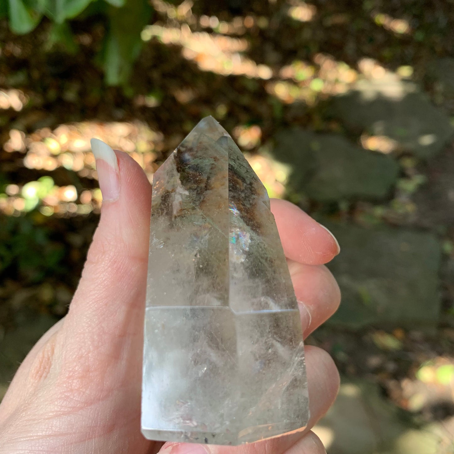 Polished 211.6g Garden/Senic Quartz Point Metaphysical and Healing Properties, Pagan, Wicca