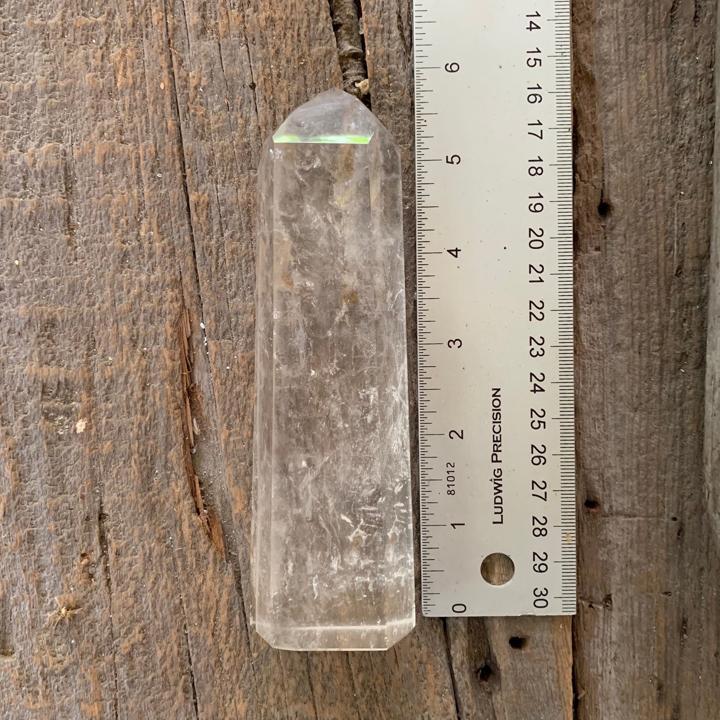Brazilian Clear Quartz 297g With Iron Inclusions Polished Point  Specimen Collection Peace