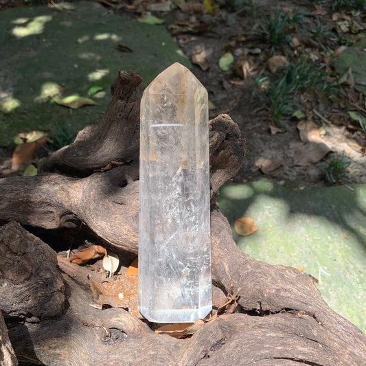 Brazilian Clear Quartz 297g With Iron Inclusions Polished Point  Specimen Collection Peace