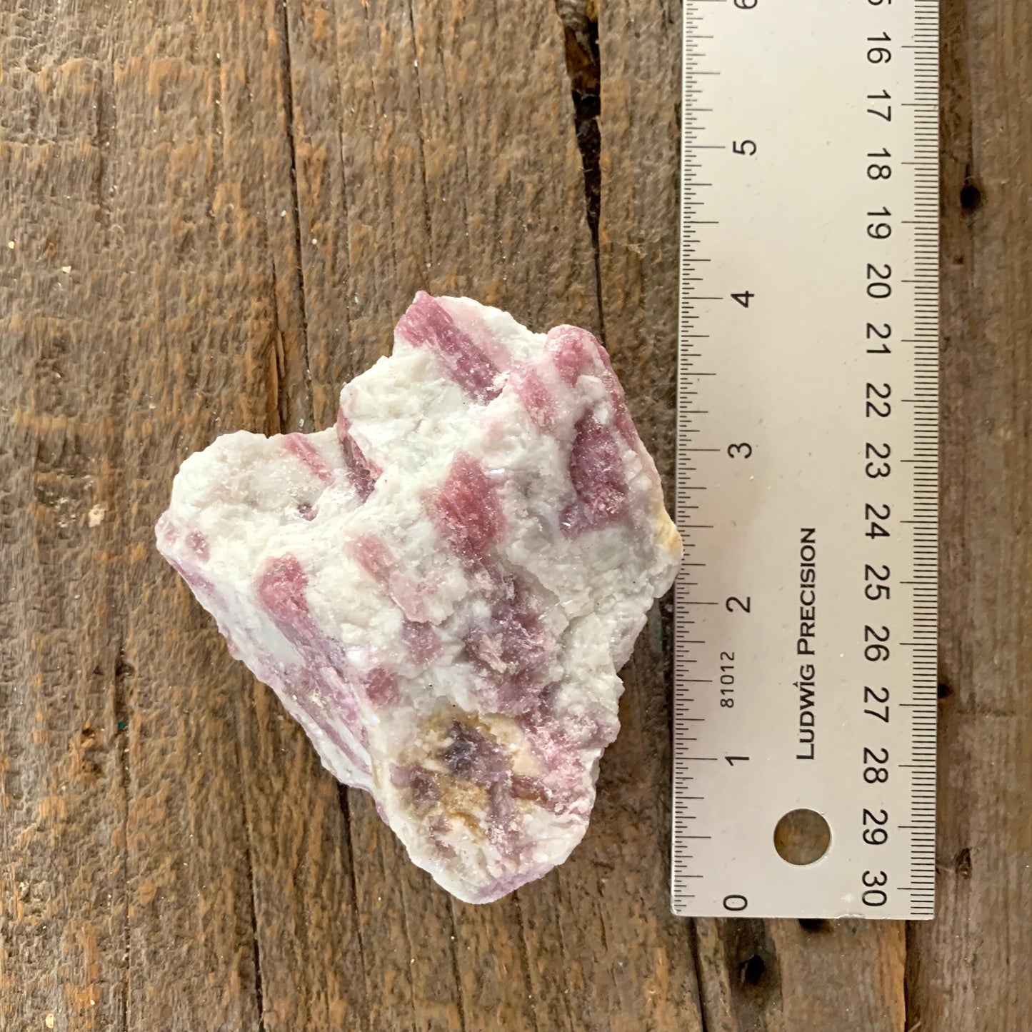 Rubellite/ Pink Tourmaline with Quartz with Lepidolite  232.5g From Minas Gerais Brazil Specimen