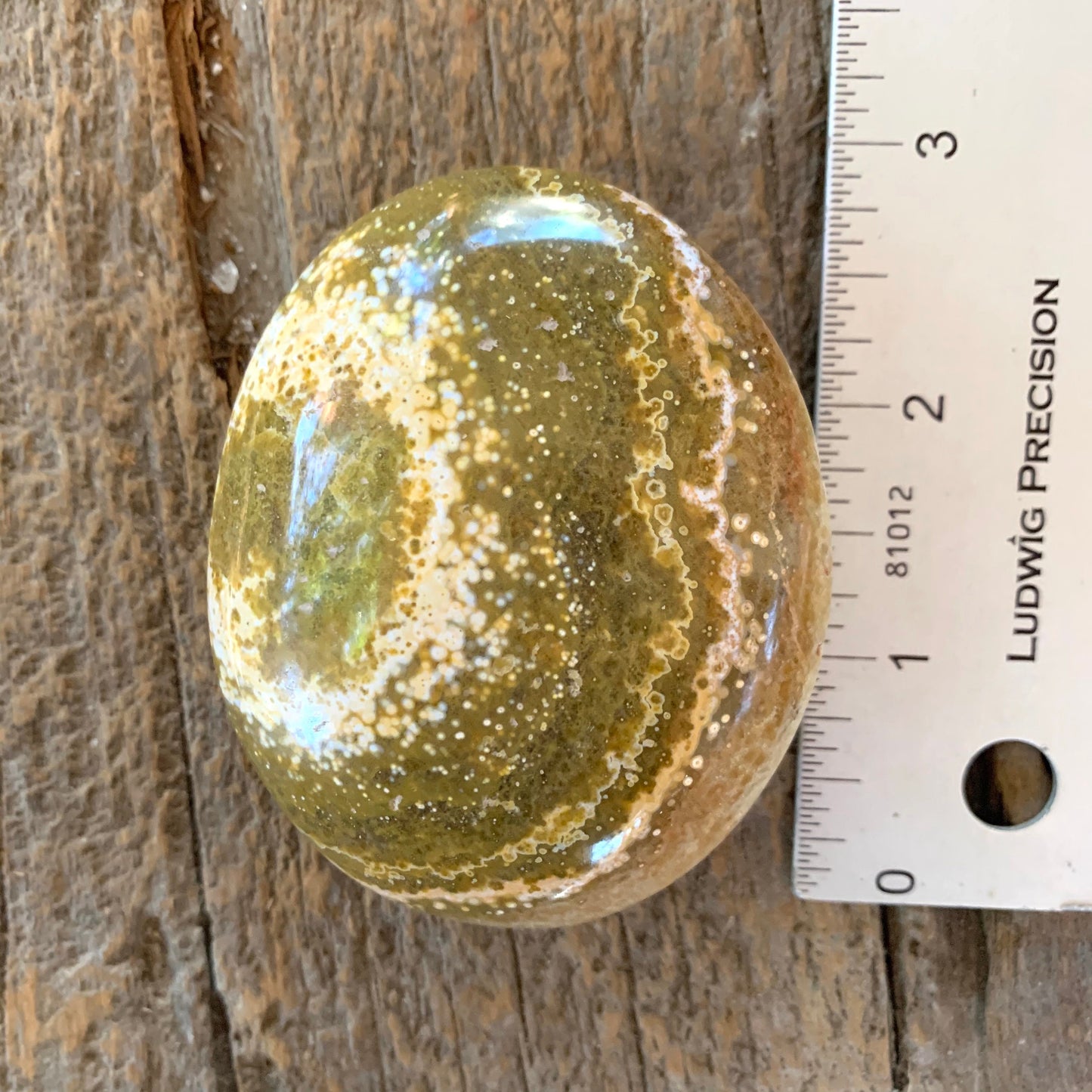 Ocean Jasper Palm Stone 148.6g  From Madagascar