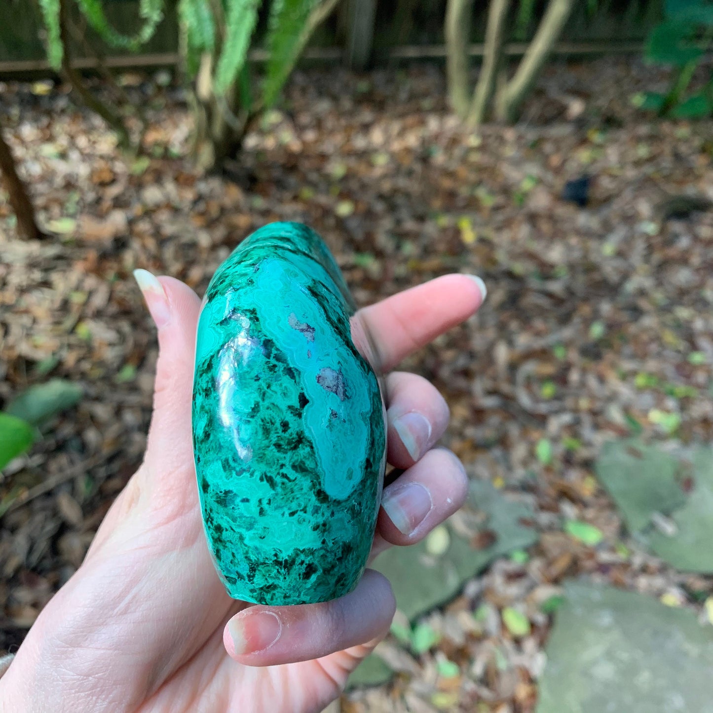 Polished Malachite 490g Specimen from Morenci Mine, Arizona