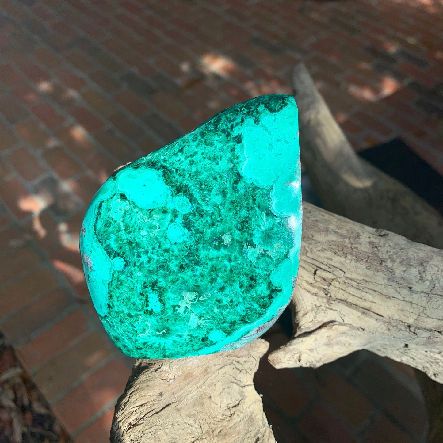 Polished Malachite 490g Specimen from Morenci Mine, Arizona