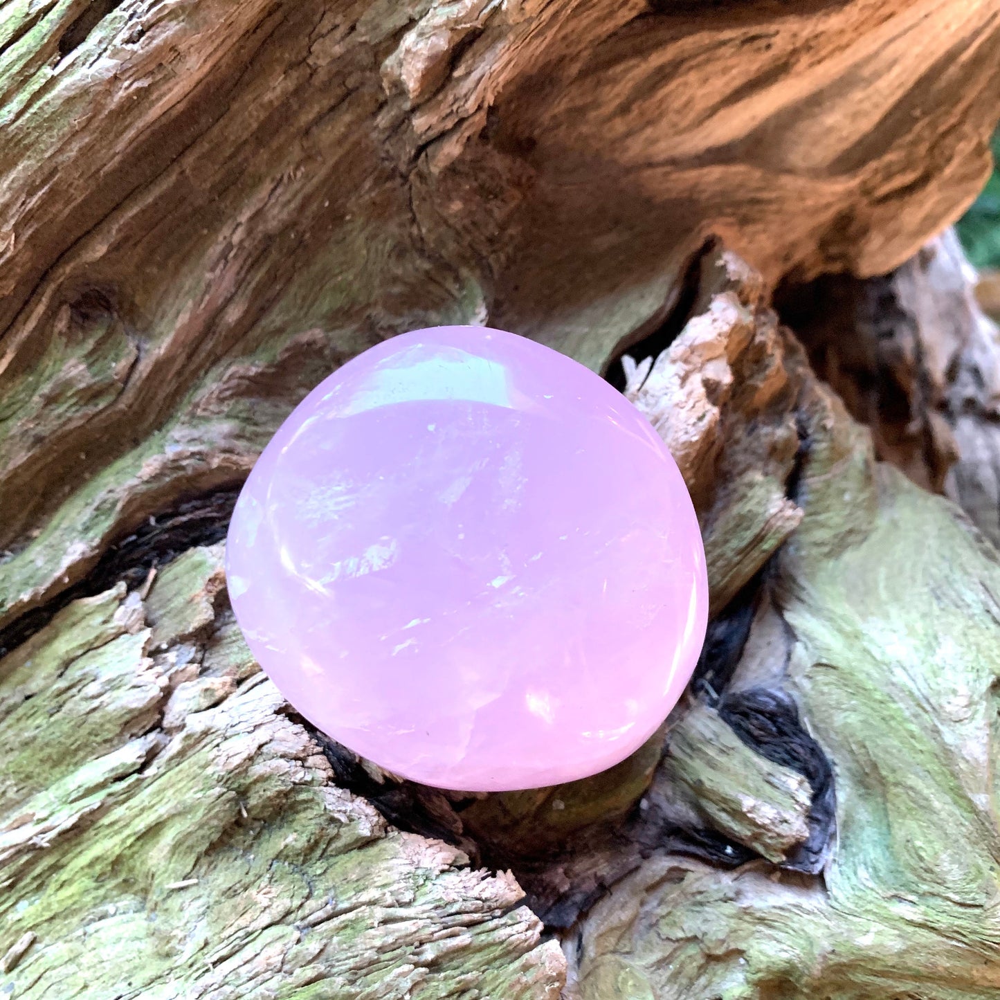 Polished Rose Quartz Palm Stone From Madagascar 153.8g Specimen