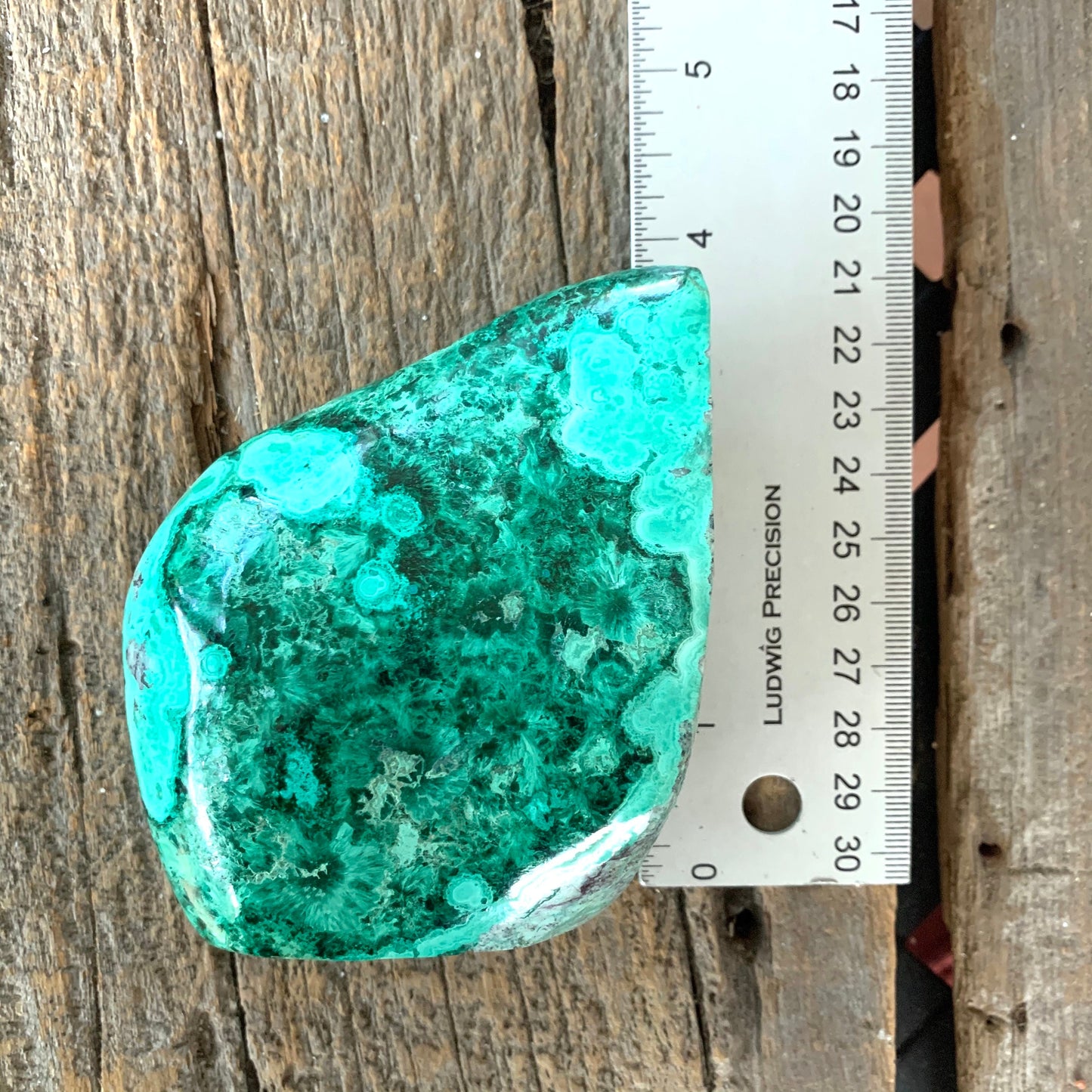 Polished Malachite 490g Specimen from Morenci Mine, Arizona