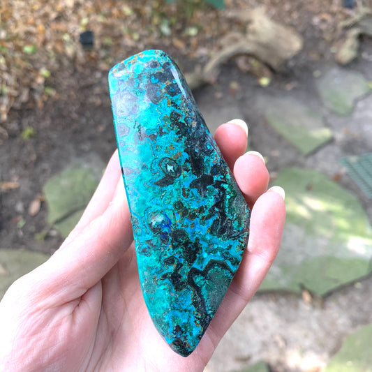 Polished Malachite and Chrysocolla 207.8g Specimen from Arizona