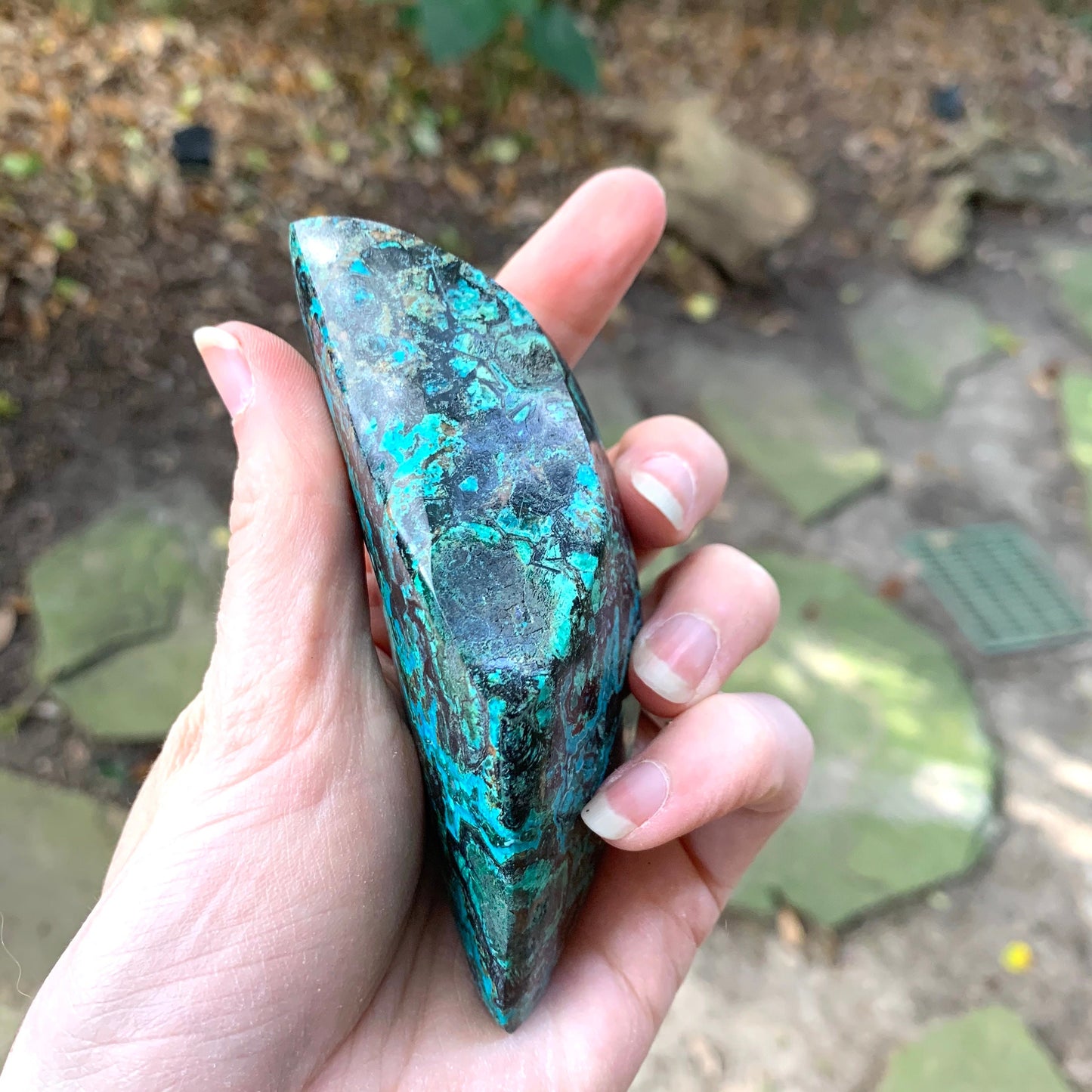 Polished Malachite and Chrysocolla 207.8g Specimen from Arizona