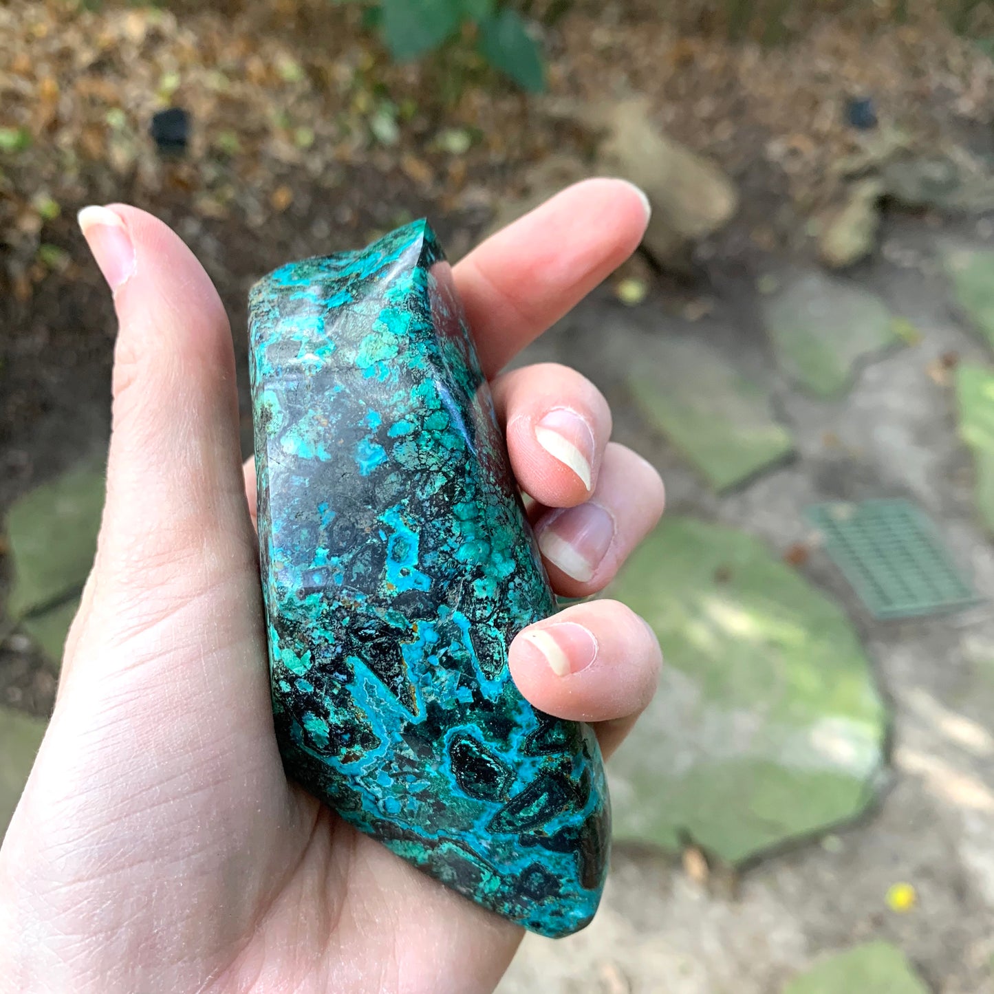 Polished Malachite and Chrysocolla 207.8g Specimen from Arizona