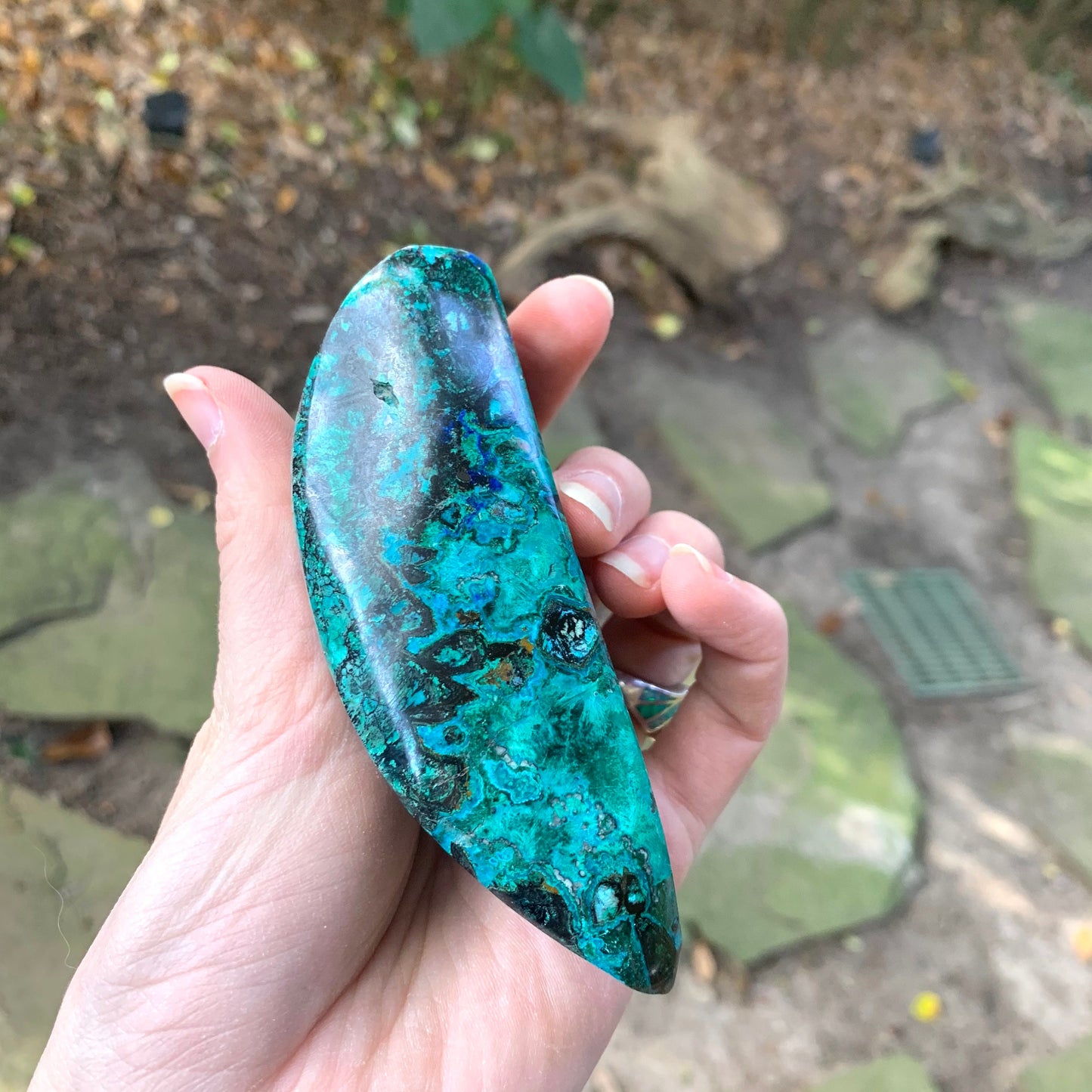 Polished Malachite and Chrysocolla 207.8g Specimen from Arizona