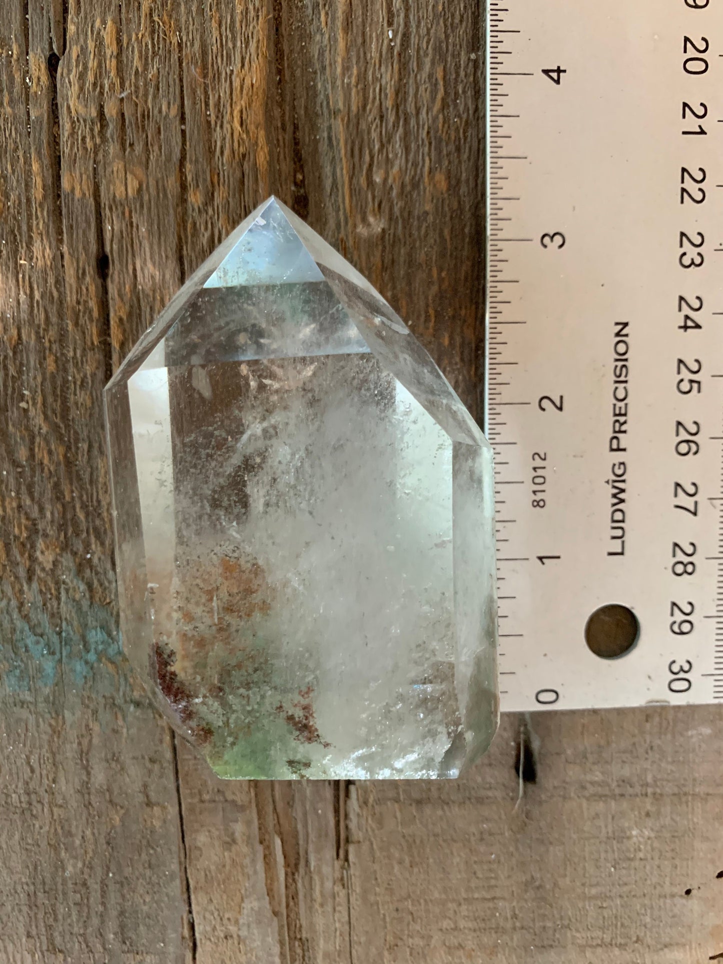 Polished Garden/Senic Quartz Point Specimen With Chlorite 245.3g