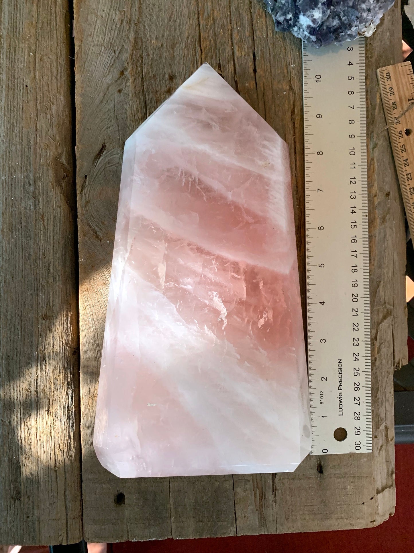 Polished Rose Quartz Tower, From Minas Gerais, Brazil, 2480g 5lbs 7.4oz Crystal, Specimen