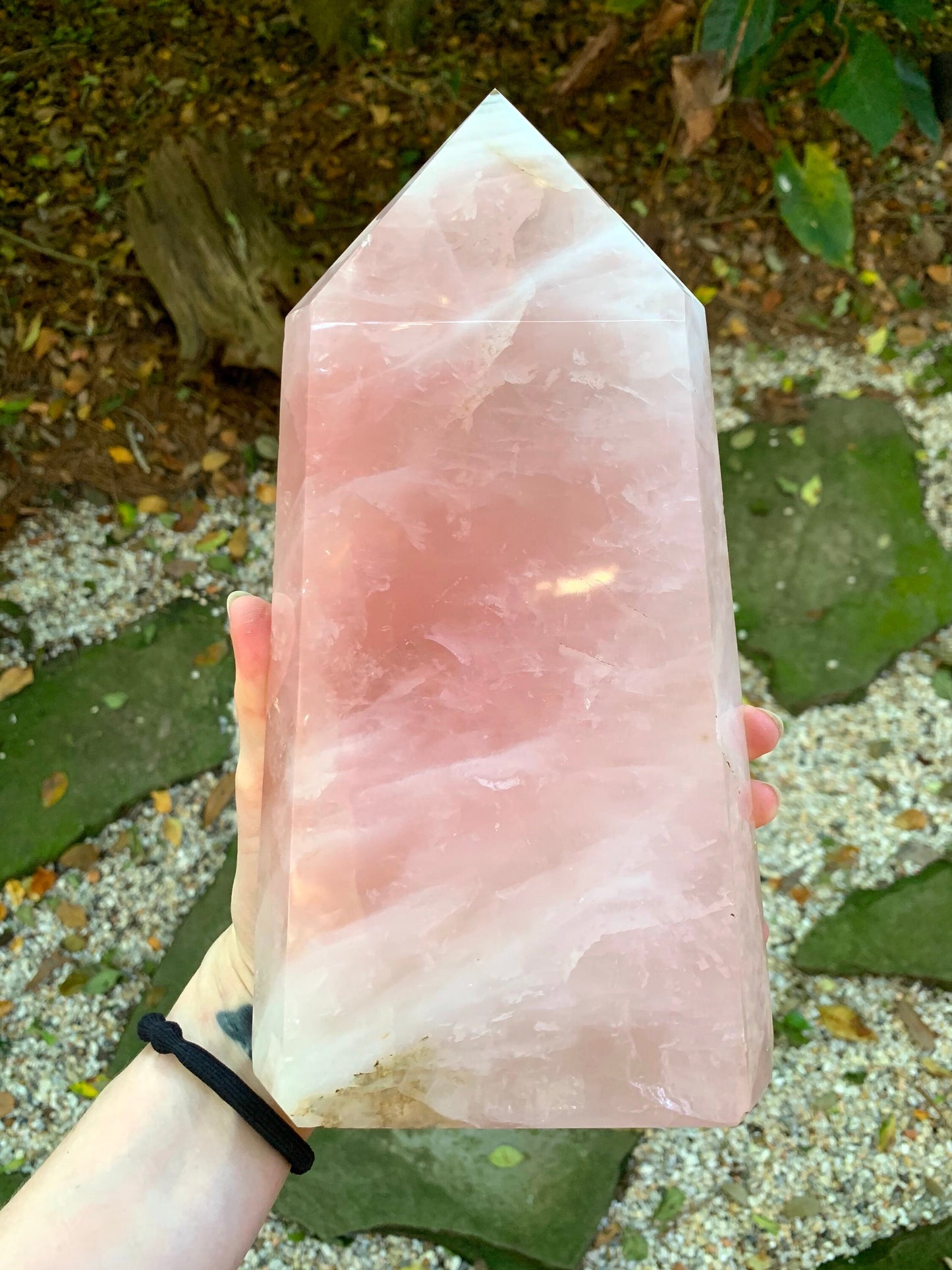 Polished Rose Quartz Tower, From Minas Gerais, Brazil, 2480g 5lbs 7.4oz Crystal, Specimen