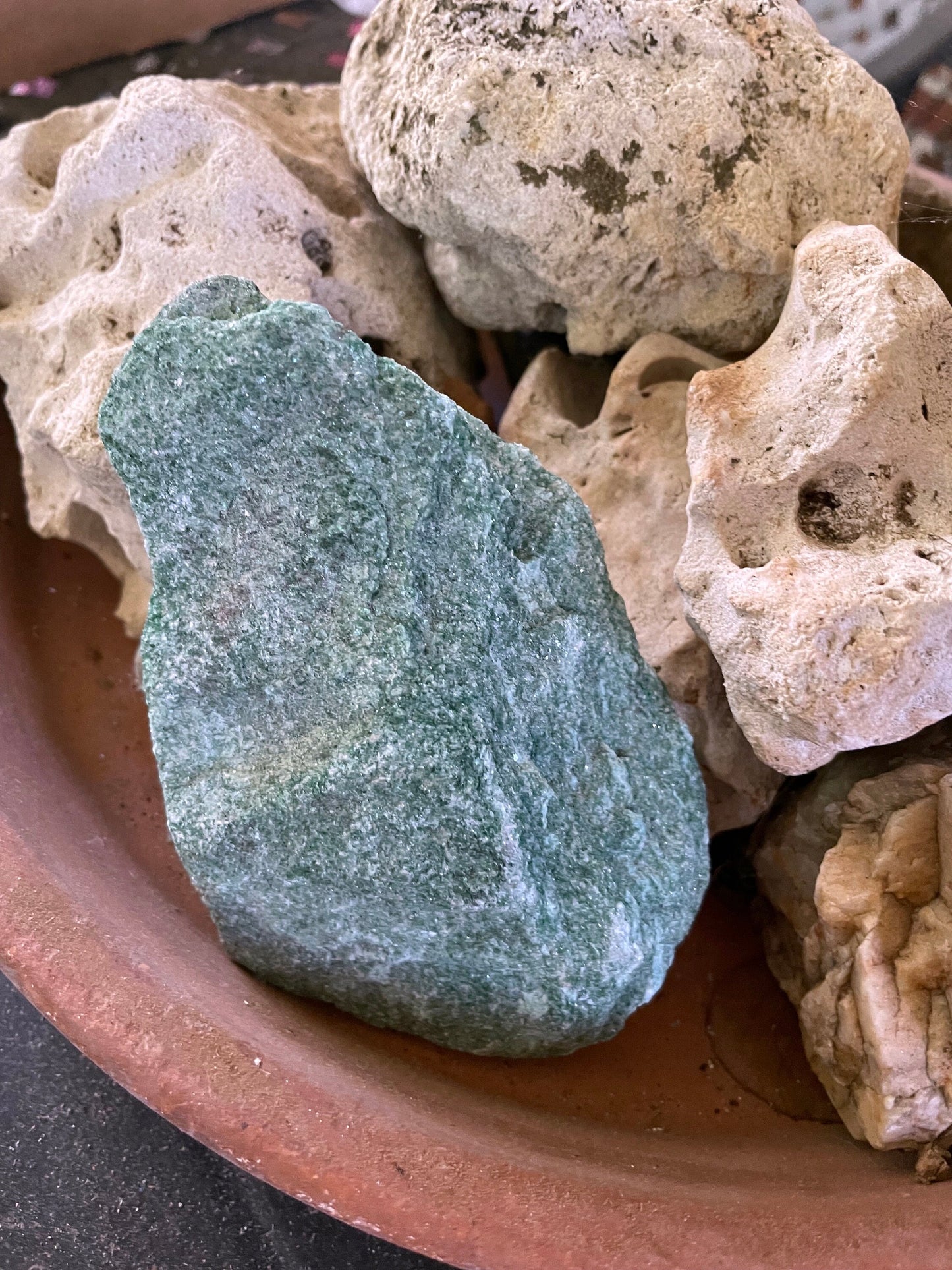 Sparkly Light Green Raw Fuchsite Mica 295g From Brazil